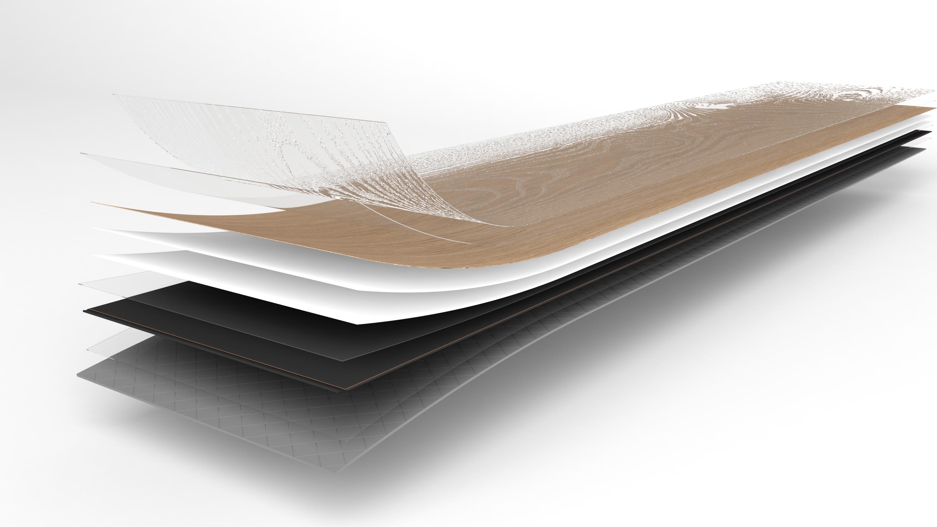 Pavimento SPC effetto legno naturale Sp 5 mm con sottopavimento integrato CLASSEN Nuva Clean 2.538 m² - 6