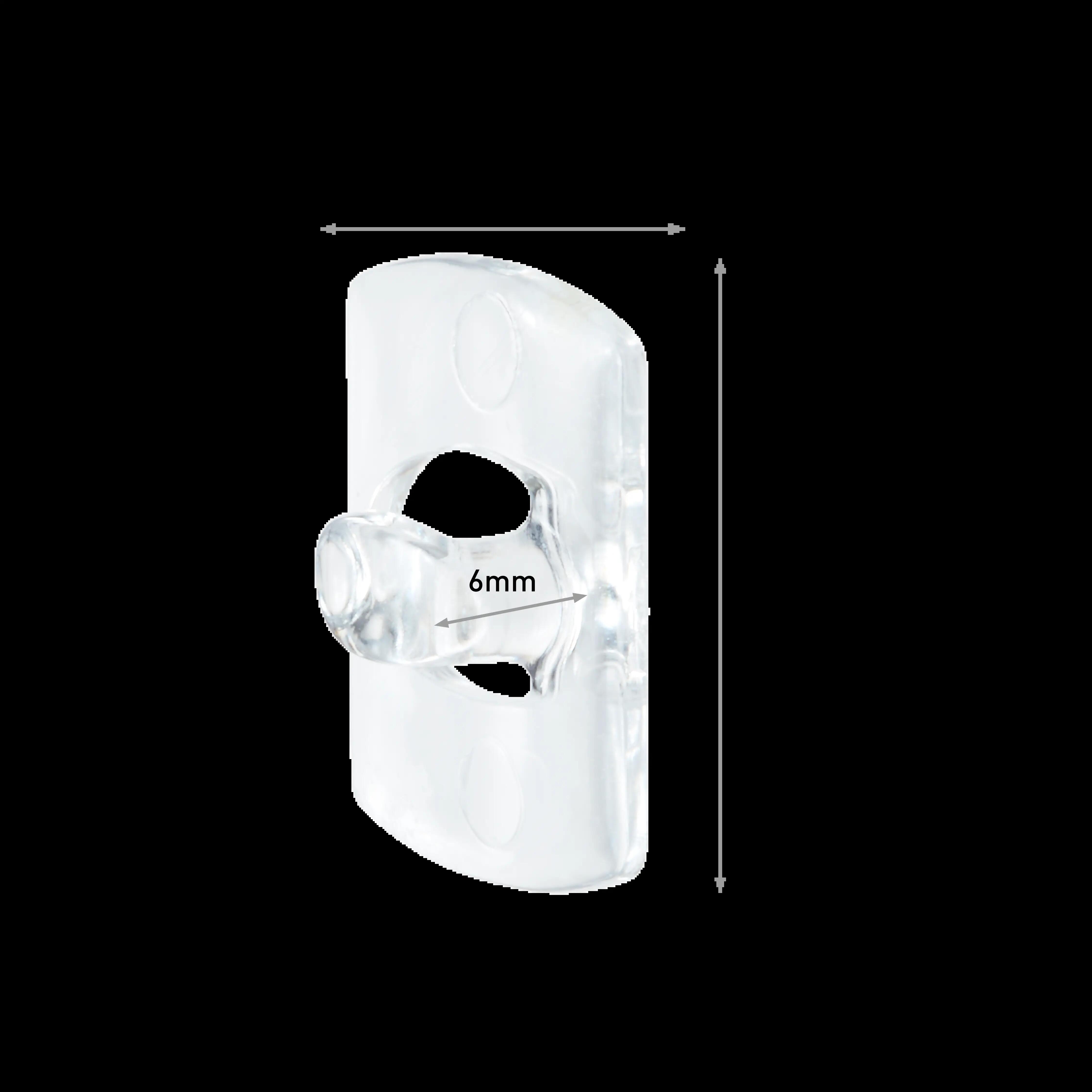 Gancio adesivo COMMAND 17006 CLR in polipropilene  trasparente H12 X L18 mm , 6 pezzi - 7