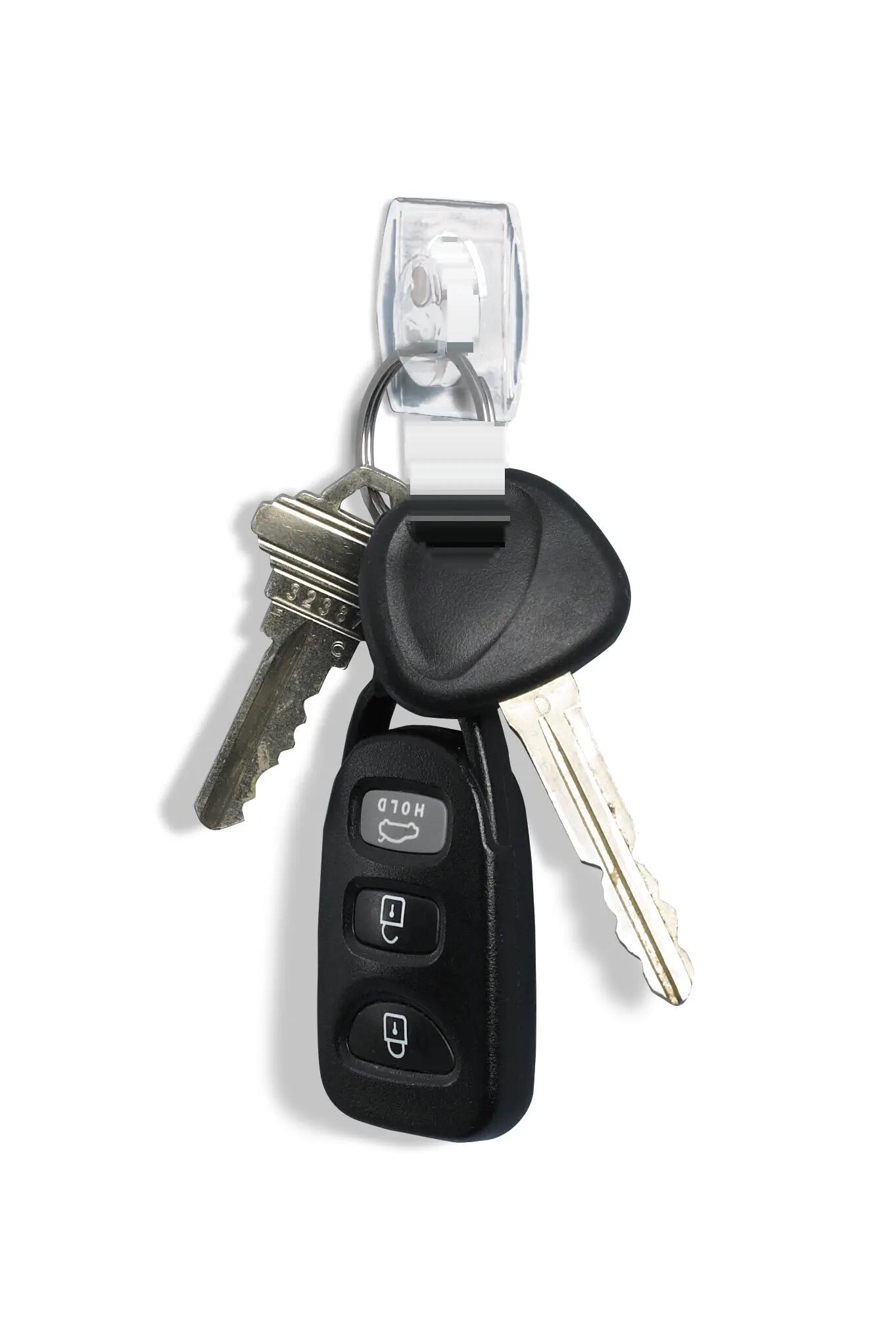 Gancio adesivo COMMAND ,trasparenti per decorazioni, 8 strisce, in polipropilene  trasparente H20 X L25 mm  portata max 0.23 Kg, 20 pezzi - 8