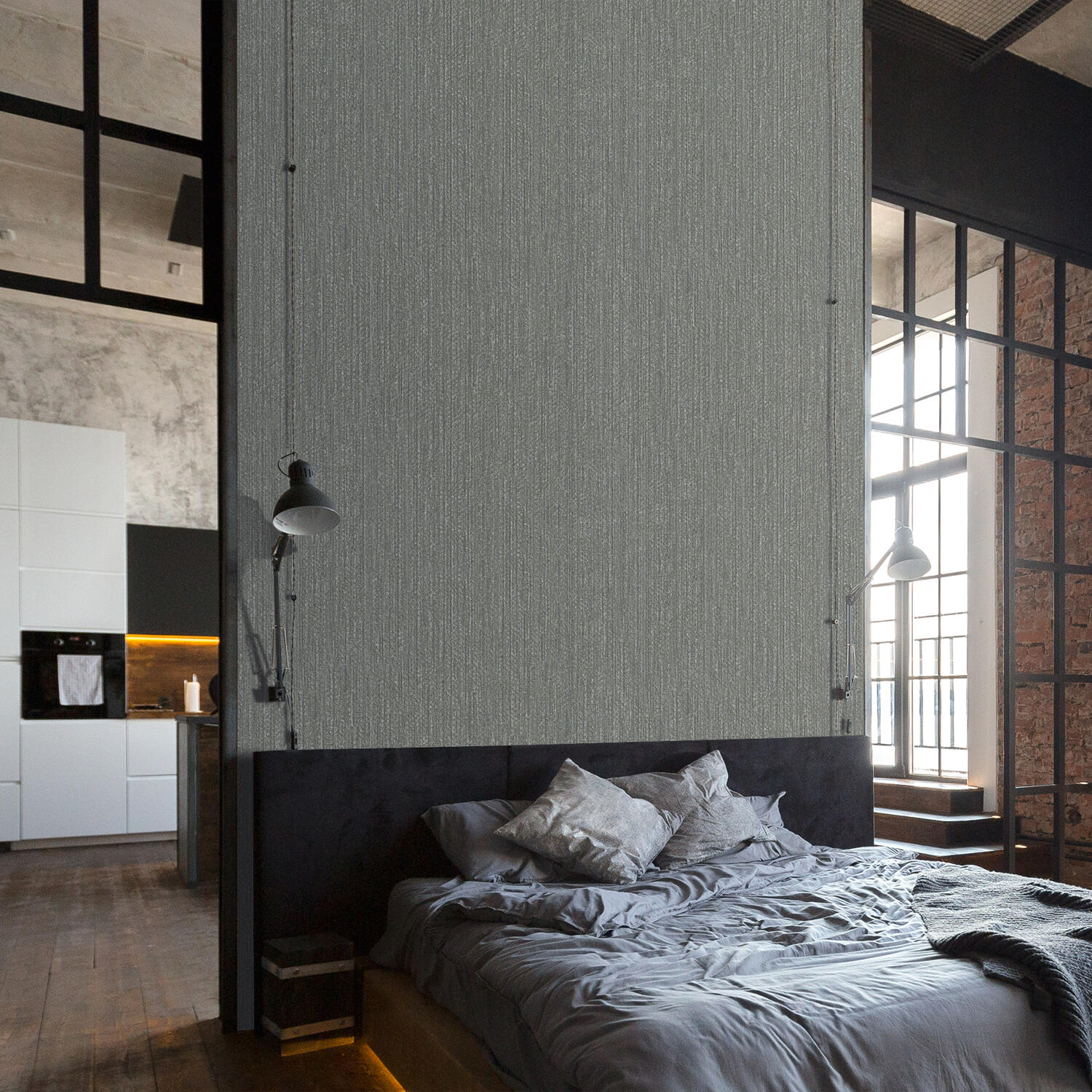 Papel Pintado Pared Beige Liso - Efecto Grieta - Ideal Para El Salón