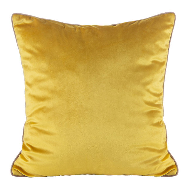 Poduszka welwetowa Gaja musztarda 45 x 45 cm