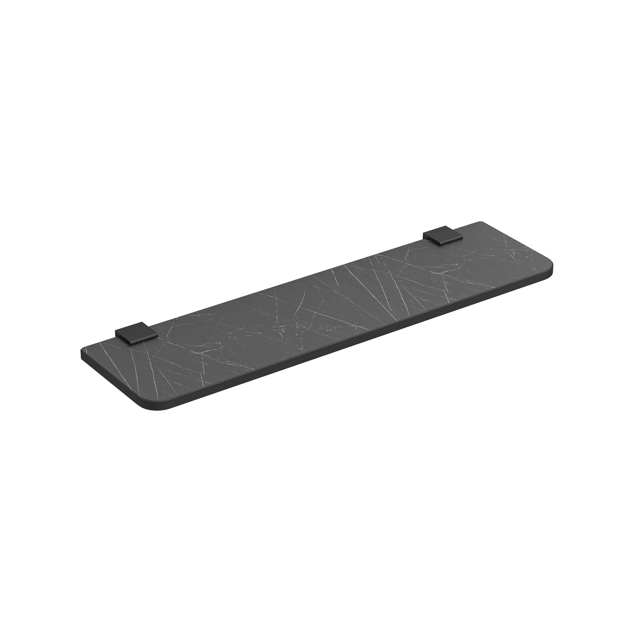 Estante de baño vesta negro 45x1x12.5 cm