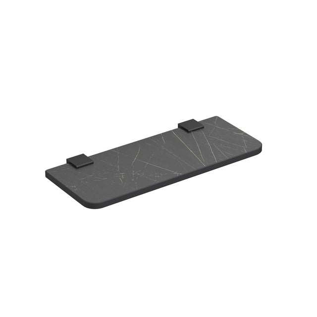 Estante para el baño de hpl negro Vesta 30x12.5x1cm
