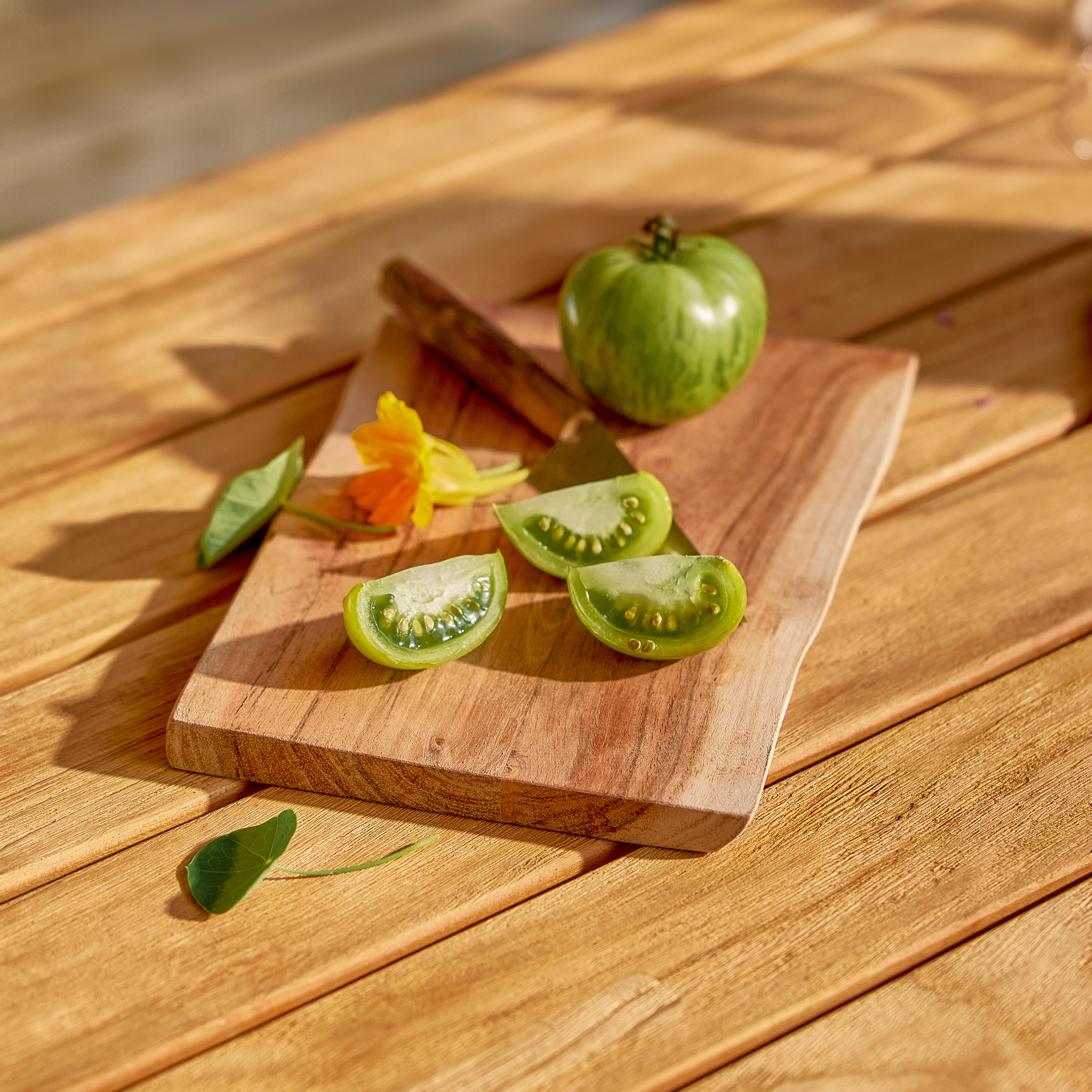 Sedia da giardino in alluminio antracite Sirokos NATERIAL, seduta in teak marrone - 16