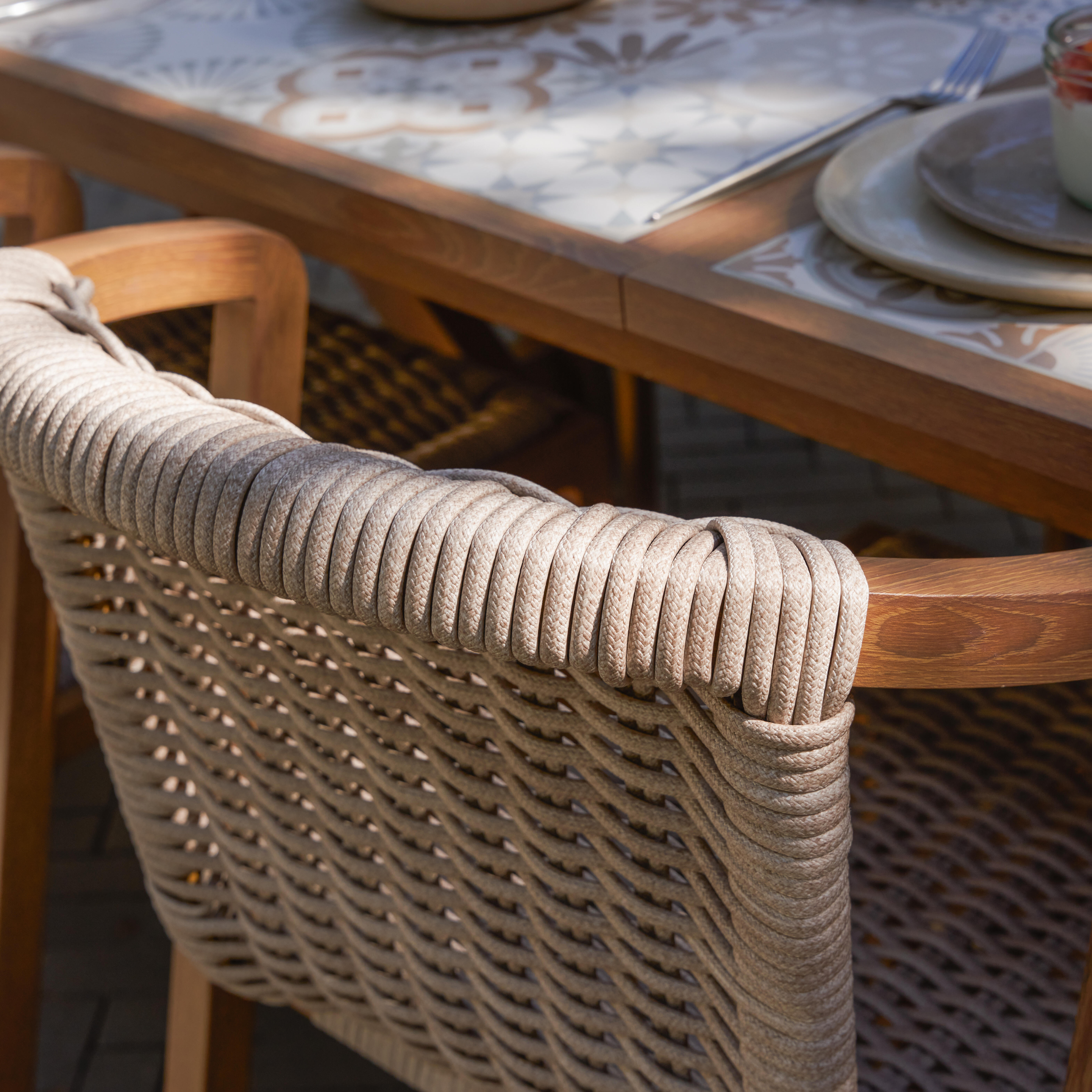 Chaise en aluminium et résine effet naturel Gaia NATERIAL - 15