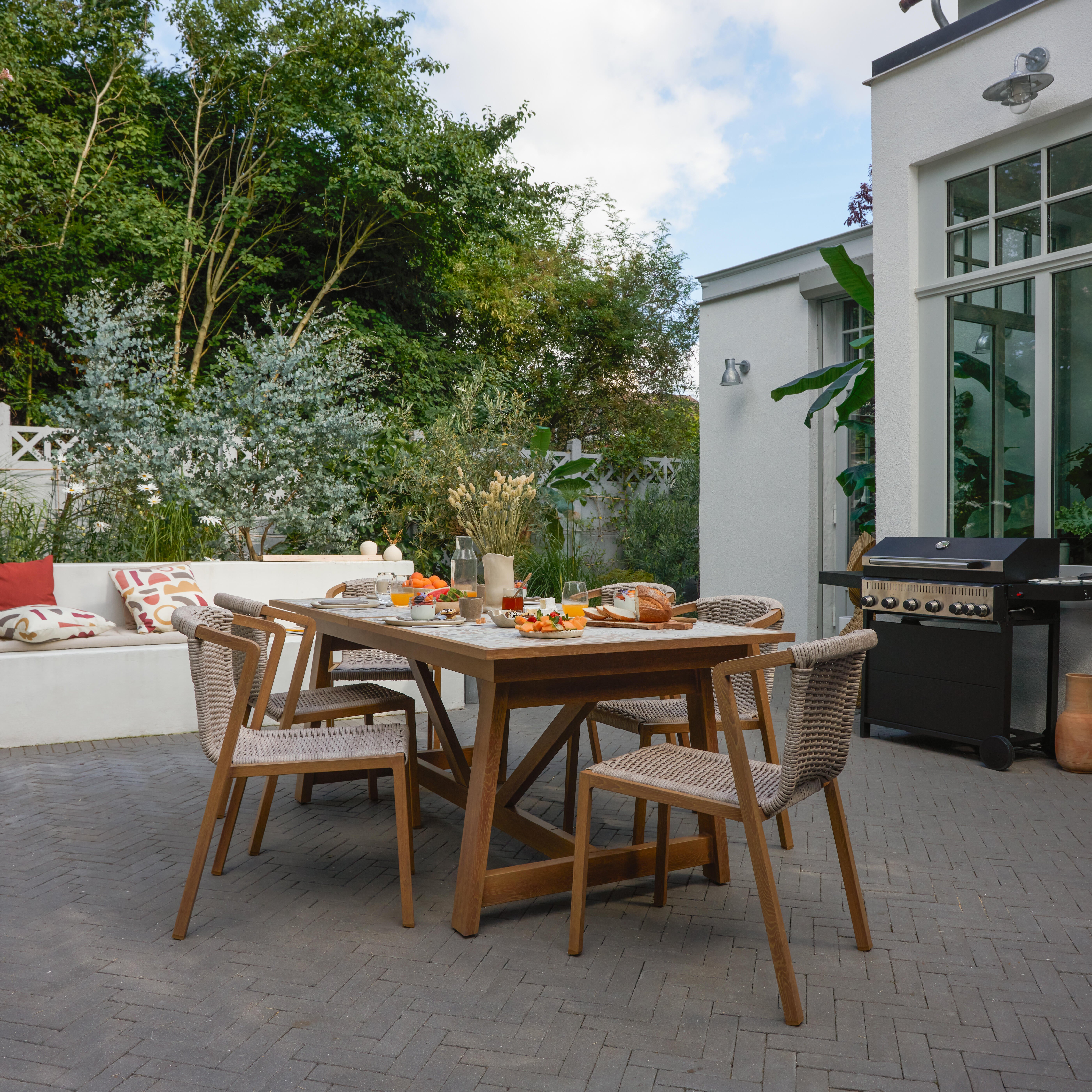 Chaise en aluminium et résine effet naturel Gaia NATERIAL - 3