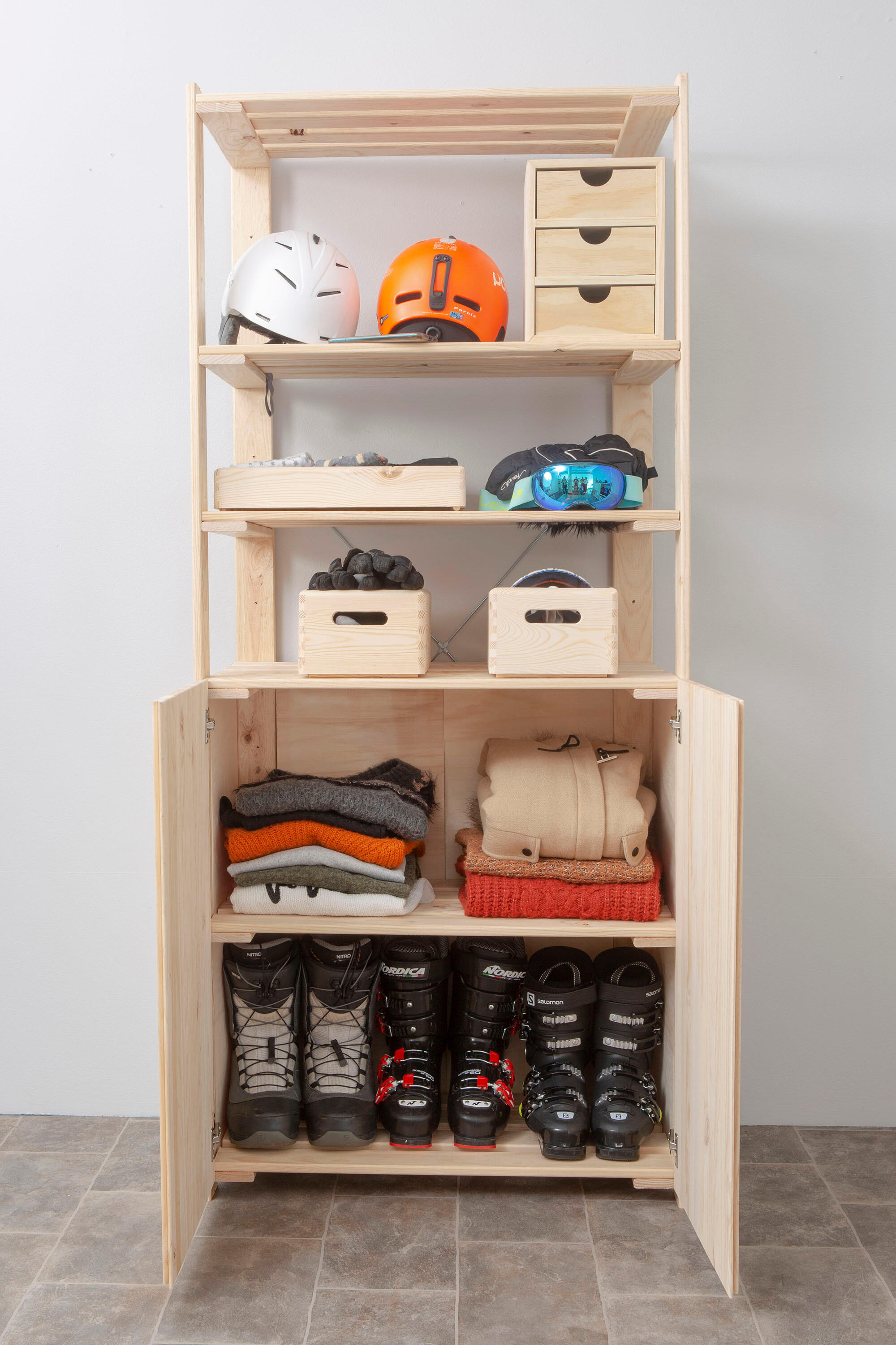 Kit Portas para estante 76,5x40,5x79,5 cm - 5