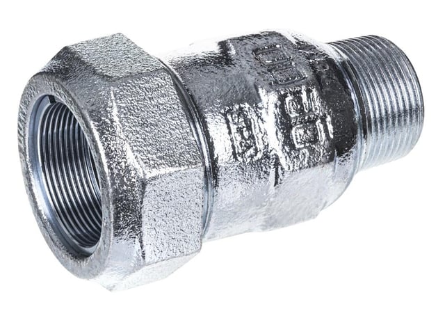 Raccord fonte pour tuyau acier à compression /  M, 3/4