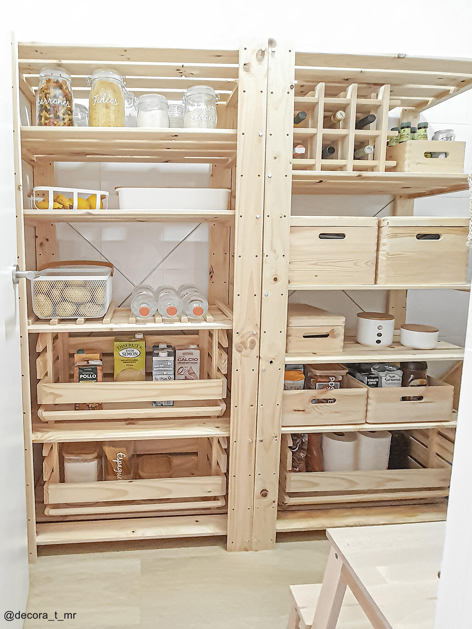 Caixa de madeira EVOLUTION EMPILHÁVEL 60X28.5X35.5CM - 2