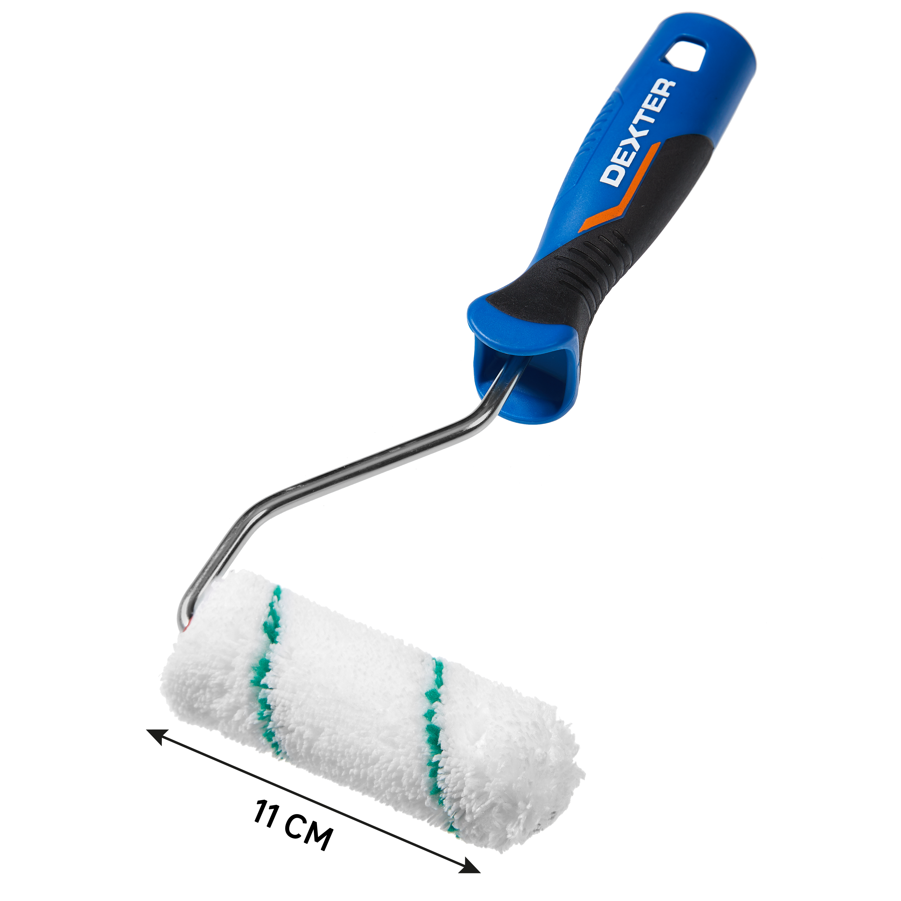 Mini rodillo para pintar superficies rugosas de 110 mm de anchura, 15 mm de diámetro, pelo largo (más de 12 mm). Fibra de poliéster. Varilla de acero. - 6