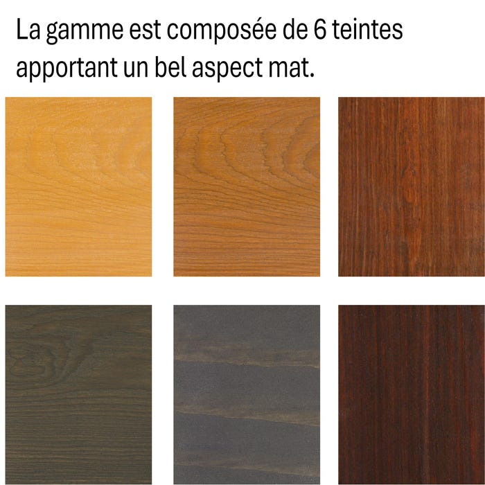 disponible en 6 teintes