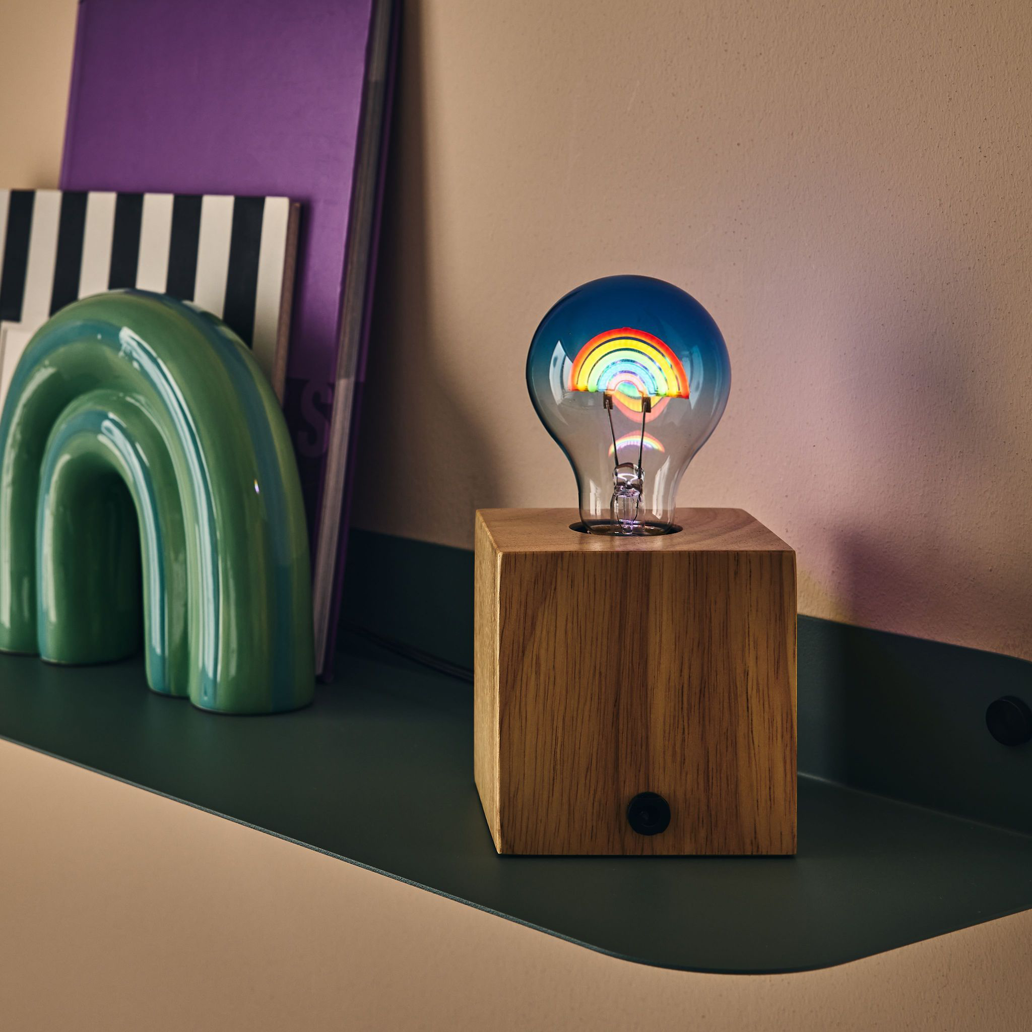 Żarówka dekoracyjna LED E27 Rainbow G80 Lexman - 4