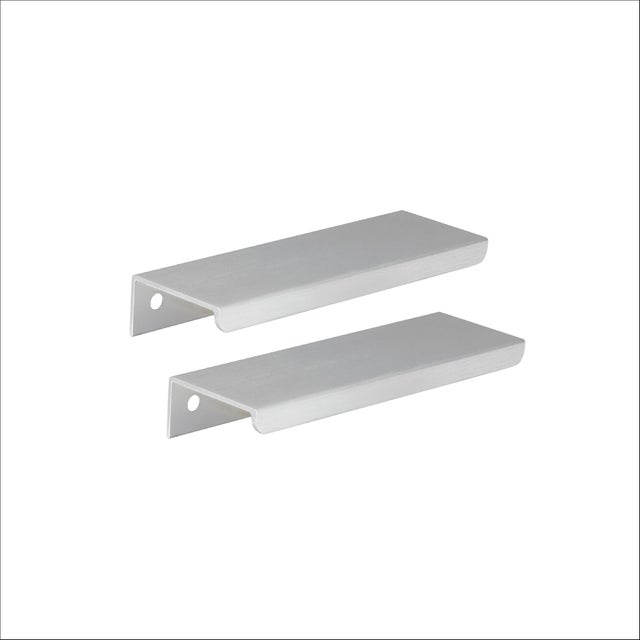 2 Tirador para mueble de cocina INSPIRE serie LIVIO en aluminio distancia entre eje 128 mm