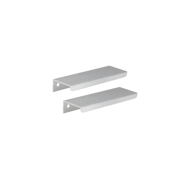 2 Tirador para mueble de cocina INSPIRE serie LIVIO en aluminio distancia entre eje 96 mm