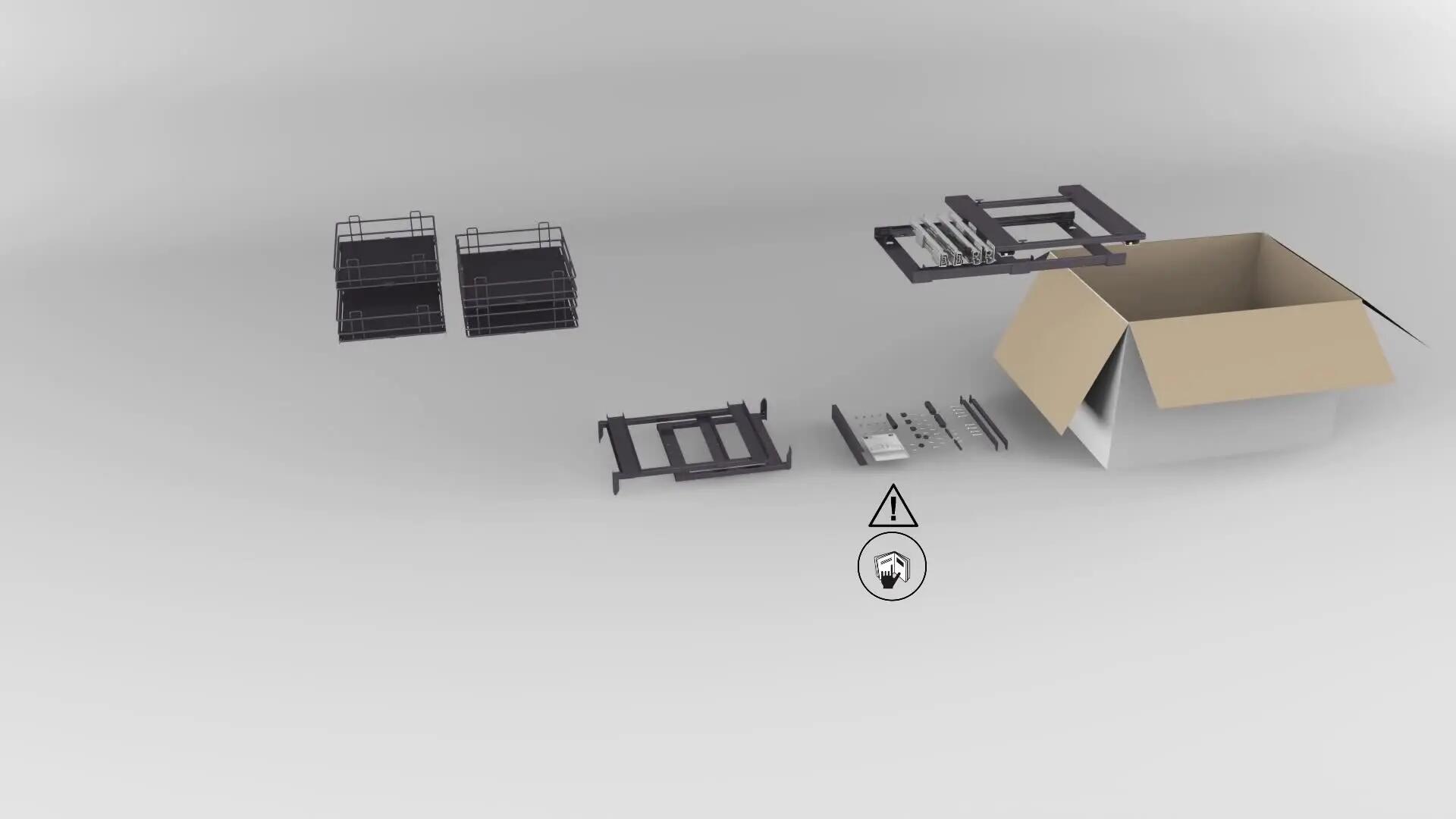 Kosz cargo prawy/lewy 2-poziomy Delinia iD - 3