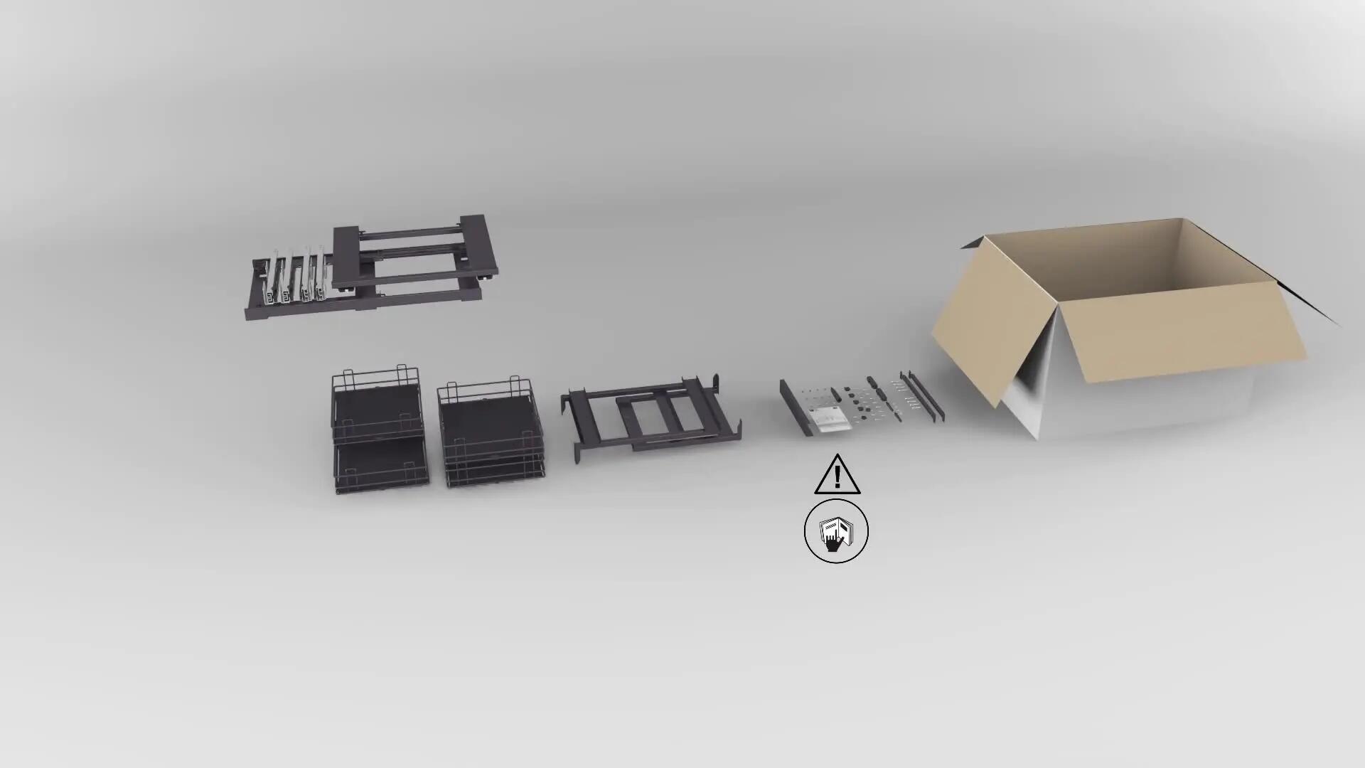 Kosz cargo prawy/lewy 2-poziomy Delinia iD - 2