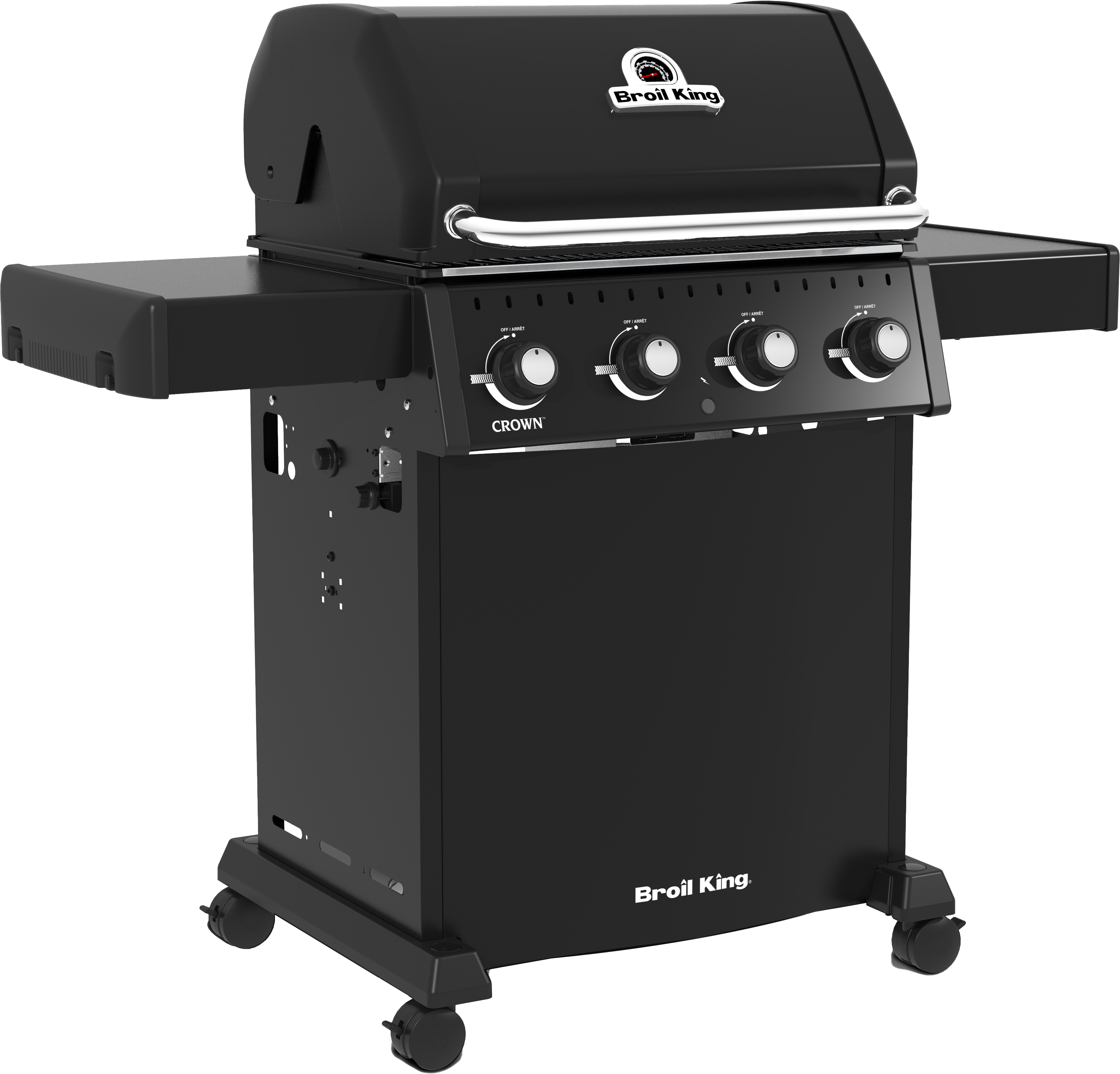 Grill gazowy 11,4kW CROWN 410 SHADOW Satyna 4 palniki + reduktor Broil King