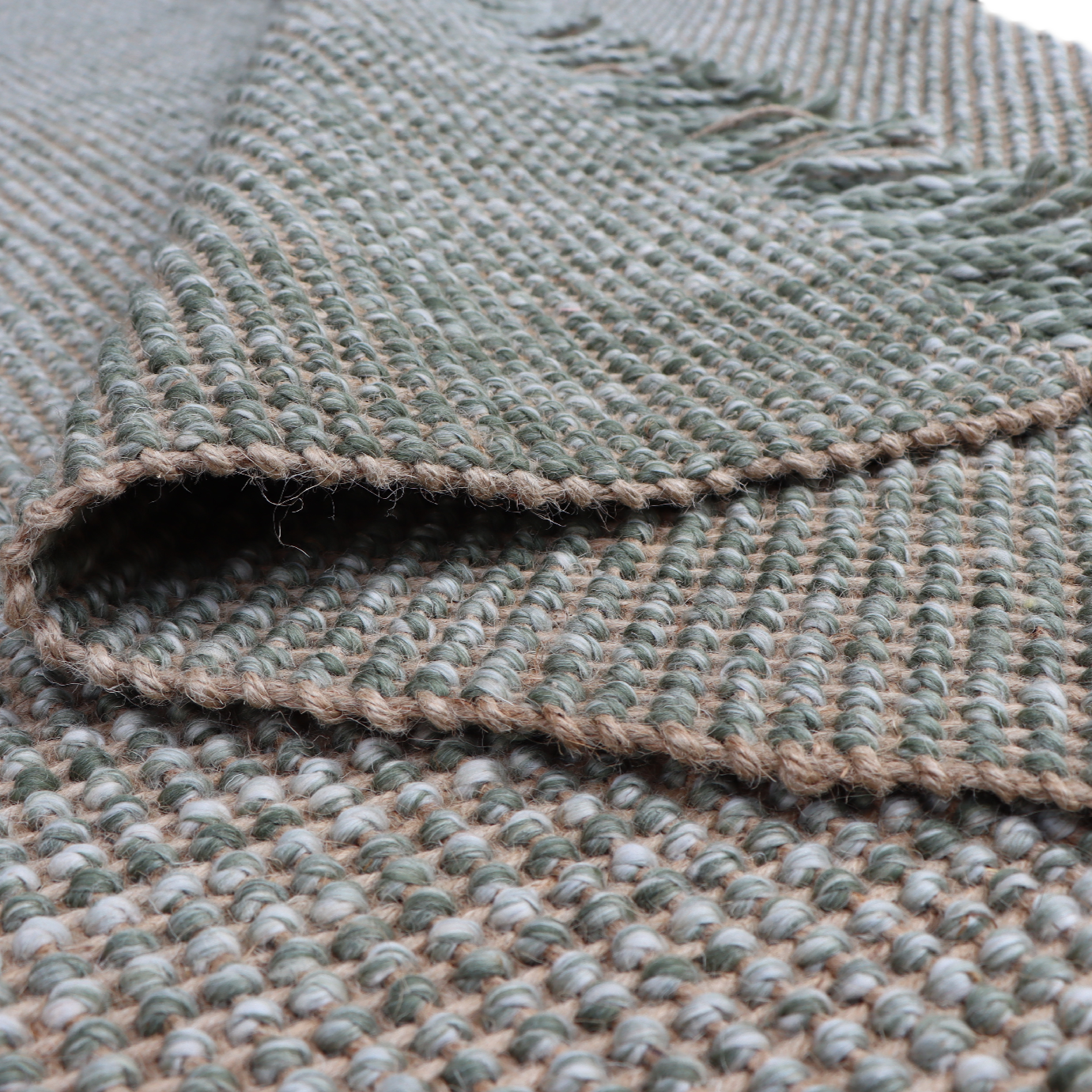 Tapete de juta La Comfy 160X230cm verde Inspire - 7