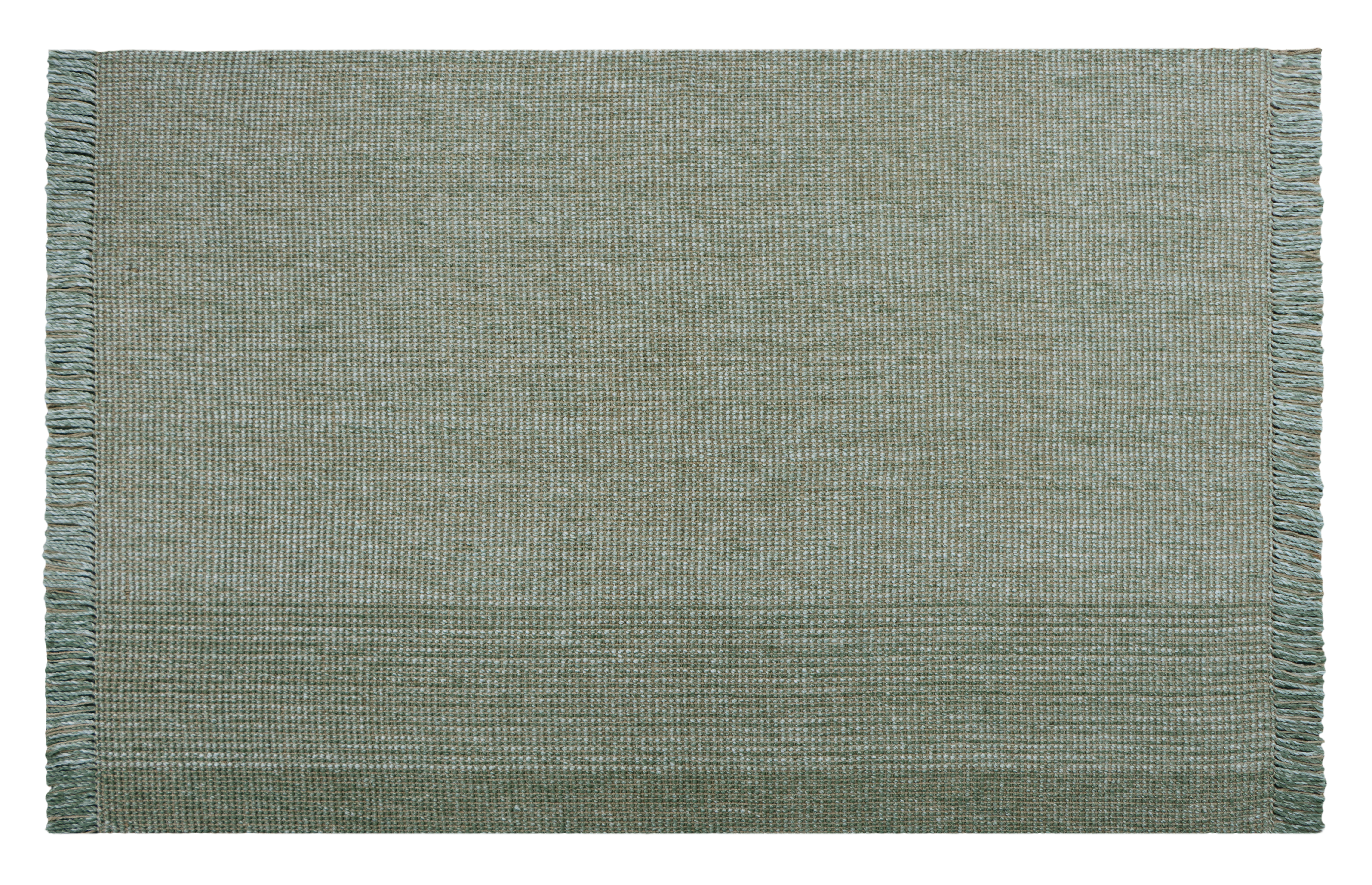 Alfombra yute tejido plano inspire comfy liso verde cactus 160x230cm