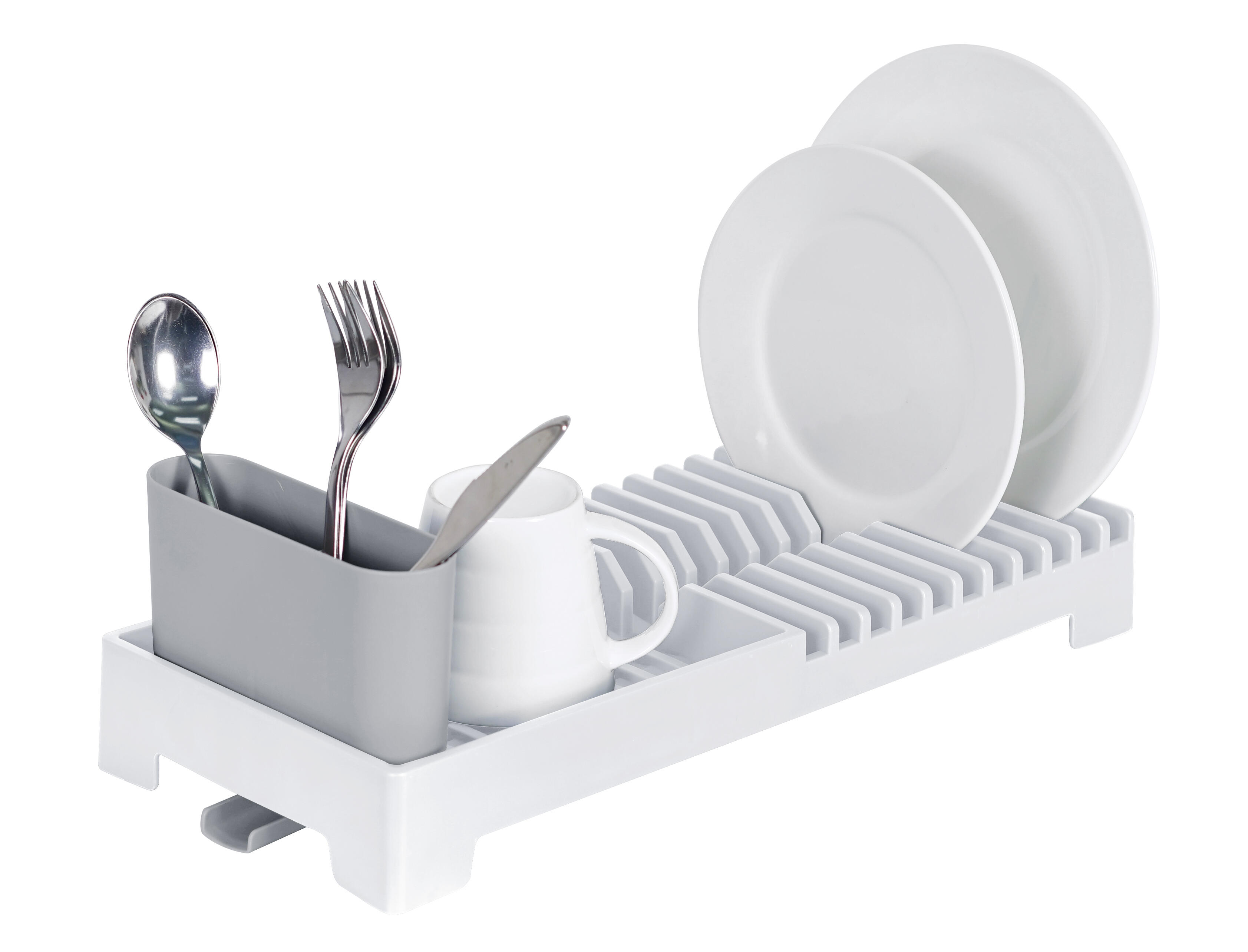 Escurreplatos versa blanco/gris claro