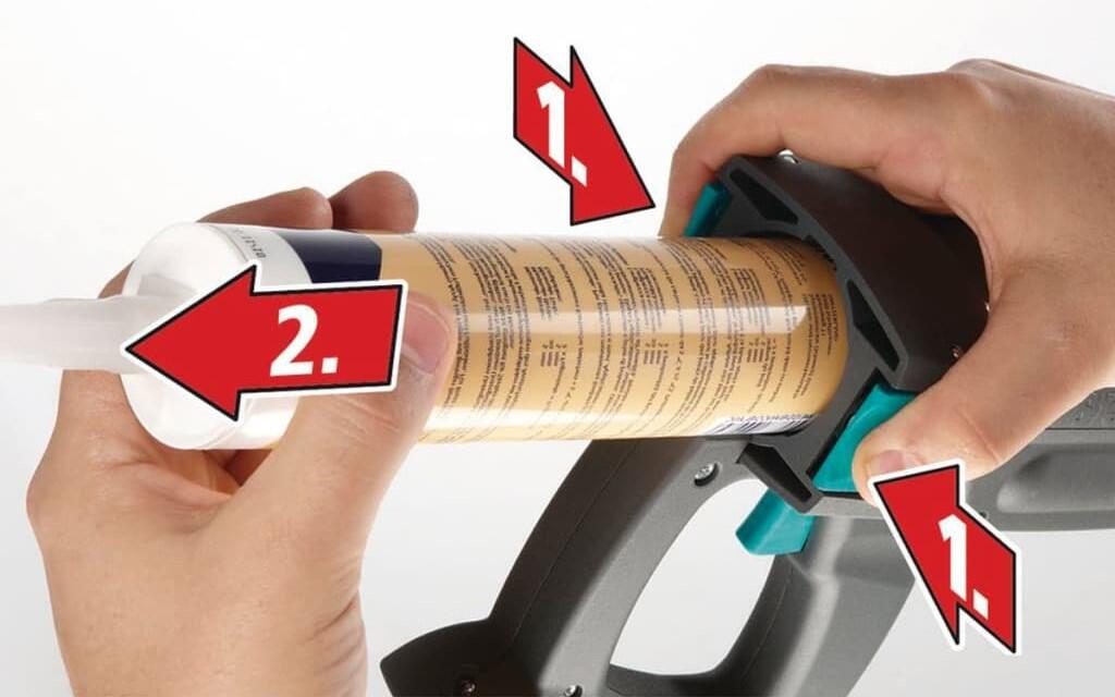Pistola para cartuchos de silicone / acrílico Wolfcraft MG300 - 10