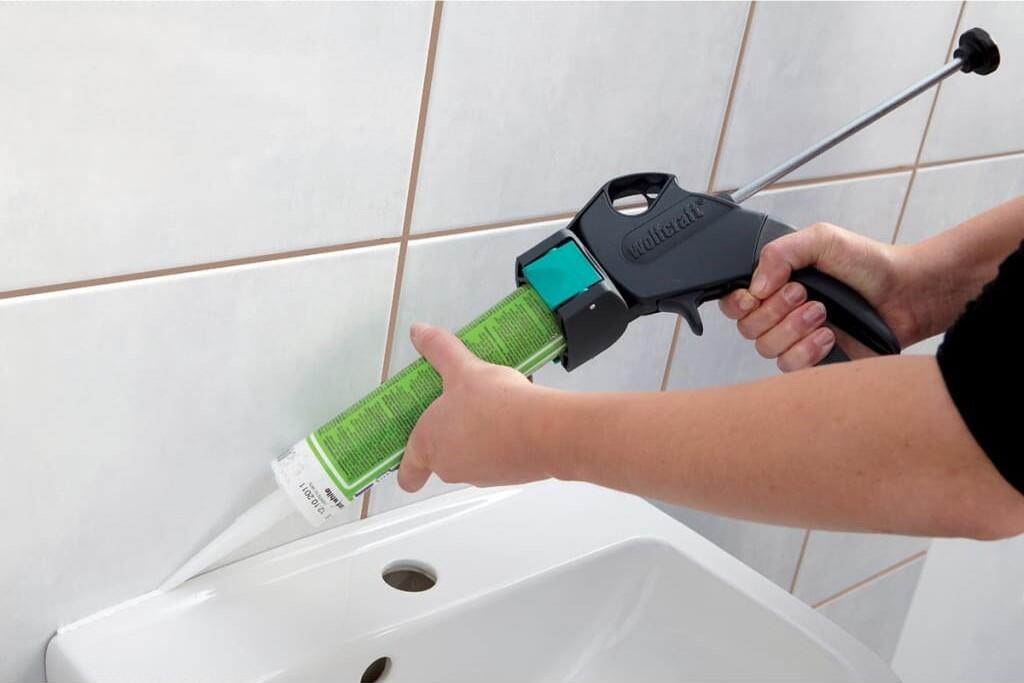 Pistola para cartuchos de silicone / acrílico Wolfcraft MG300 - 6
