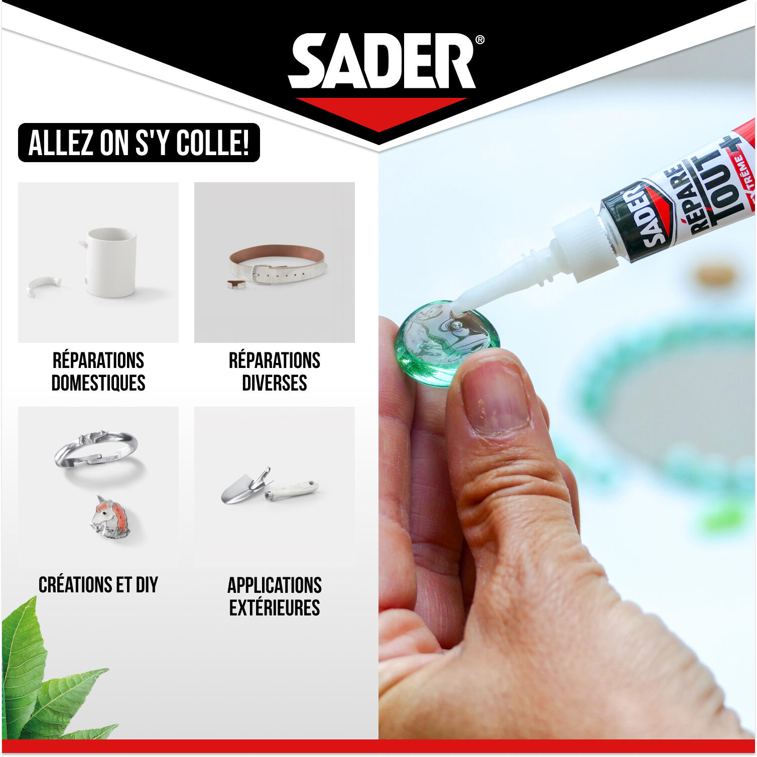 Colle d'assemblage Cyanoacrylate Répare tout extrême + biosourcée SADER, 3g tran - 7