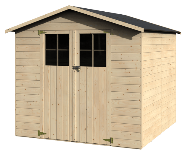 Abri de jardin bois, 4,61 m², Ep. 12 mm, Naterial Durmitor