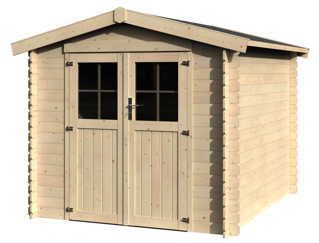 Abri de jardin bois, 6,14 m², Ep. 19 mm, Naterial Areto