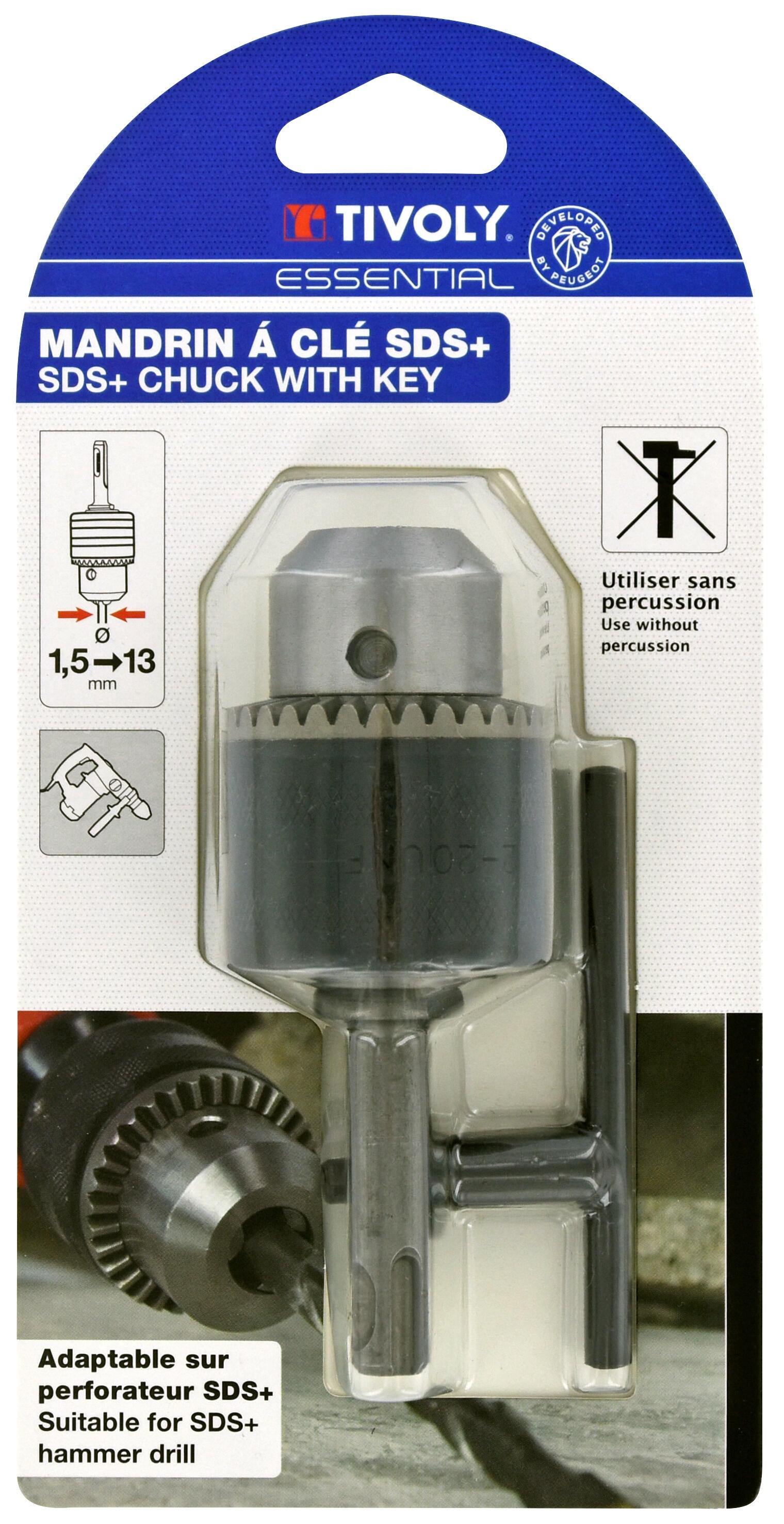 Mandrino TIVOLY sds plus per martello tassellatore - 2