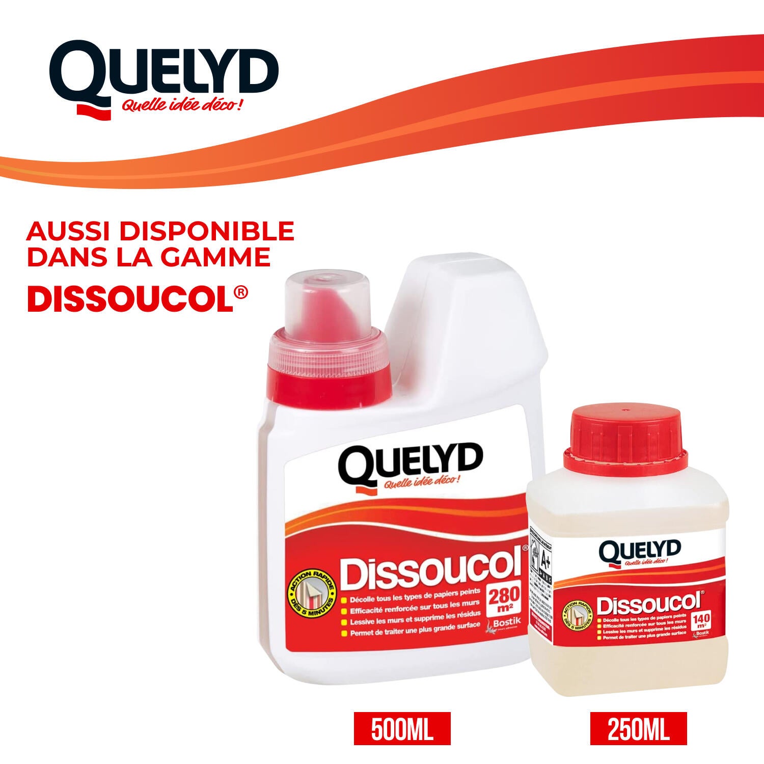 Décolleur de papier peint Dissoucol QUELYD, 250ml - 6