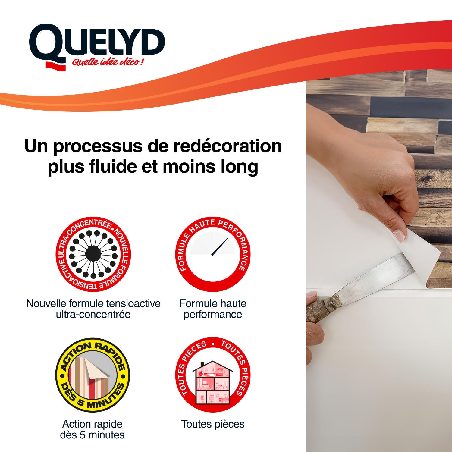 Décolleur de papier peint Dissoucol QUELYD, 0.5l - 3