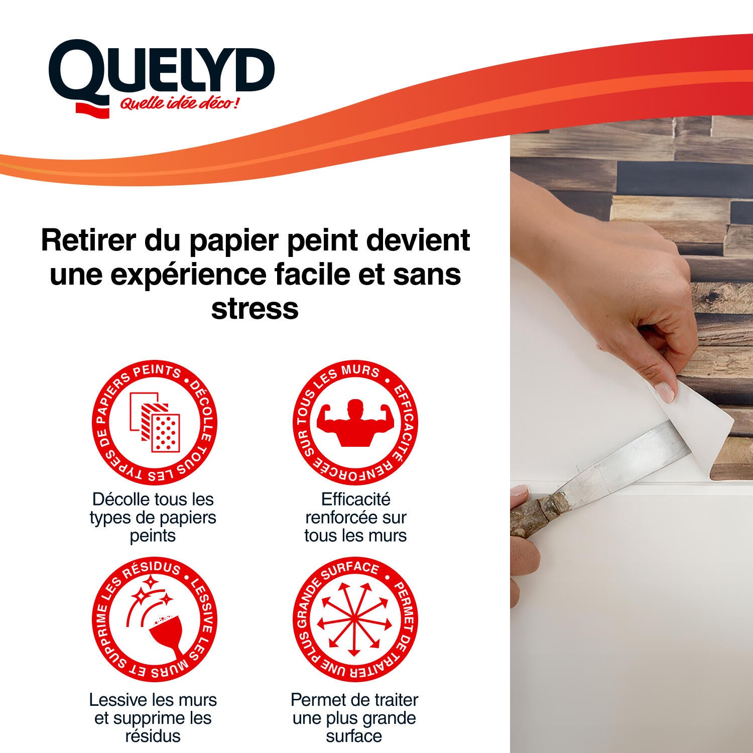 Décolleur de papier peint Dissoucol QUELYD, 0.5l - 4