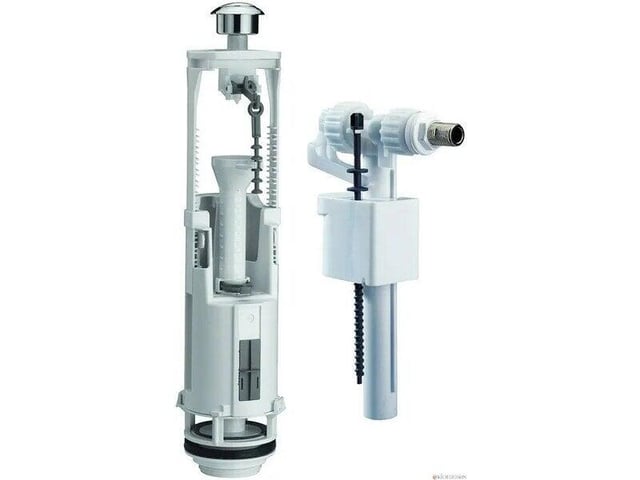 Mécanisme de chasse d'eau pour wc (set de valve) à étrier double poussoir à écon