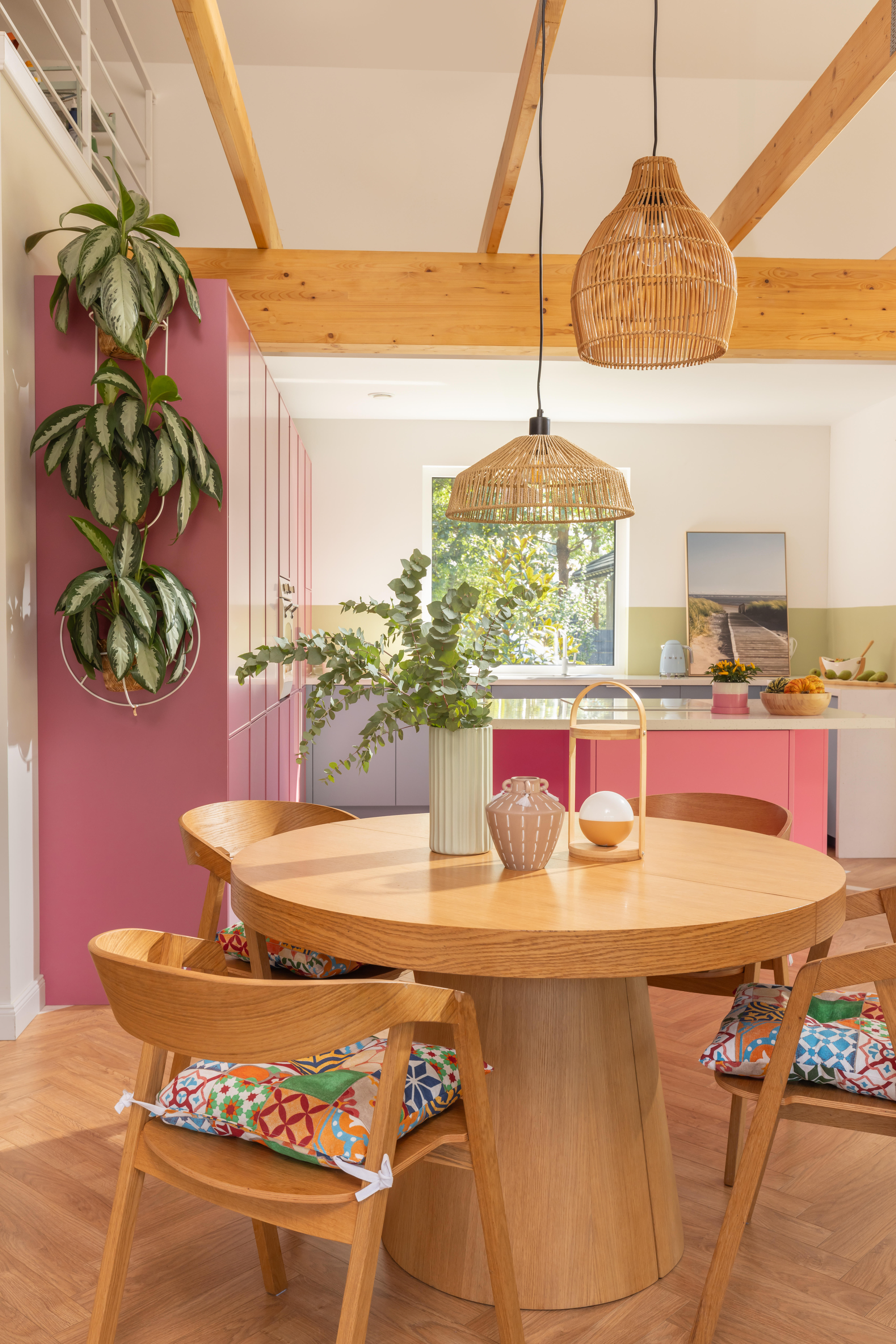 Lampa wisząca Mikona beżowa E27 Inspire - 3