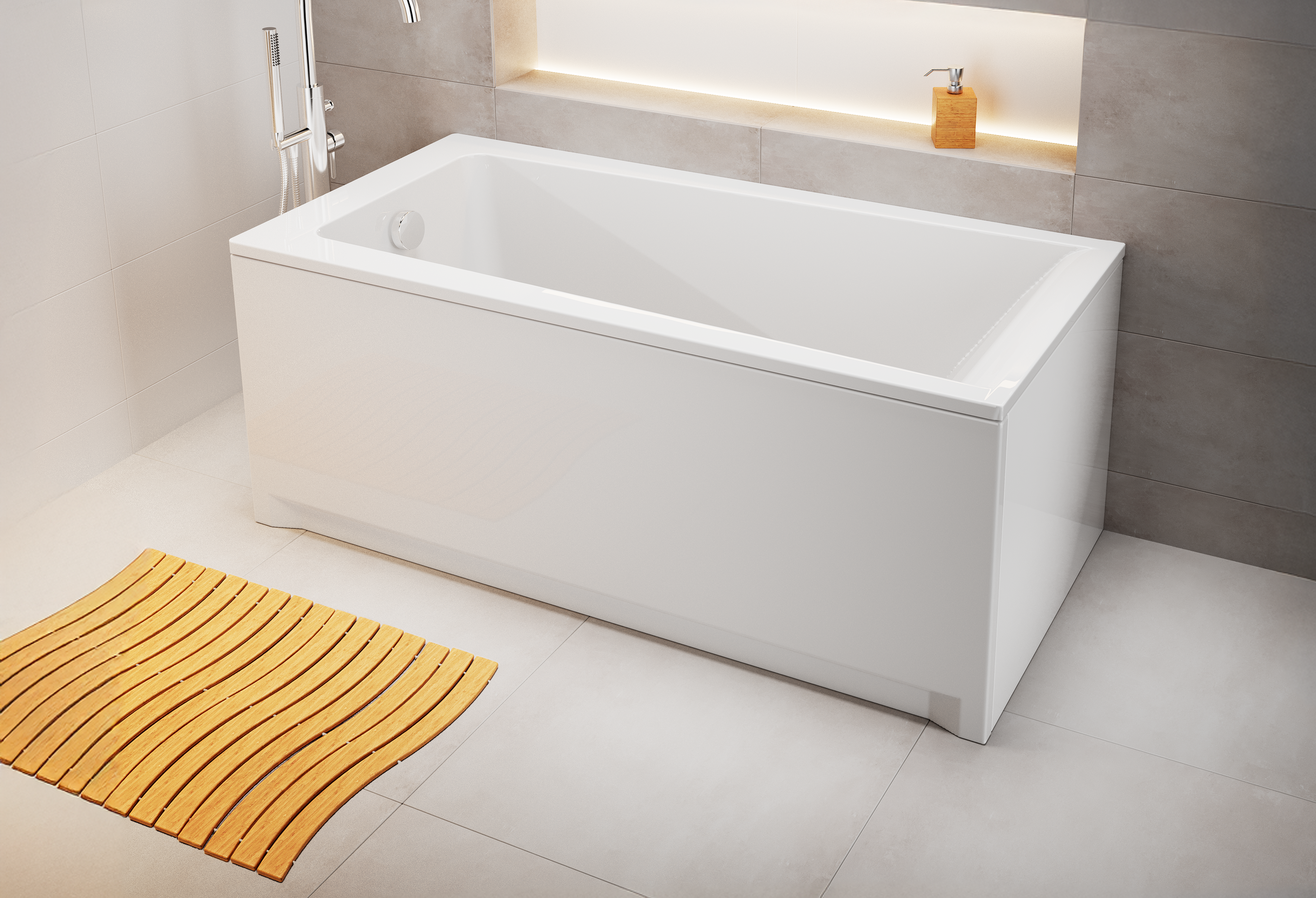 Wanna prostokątna Lorena 140 x 70 Cersanit - 2