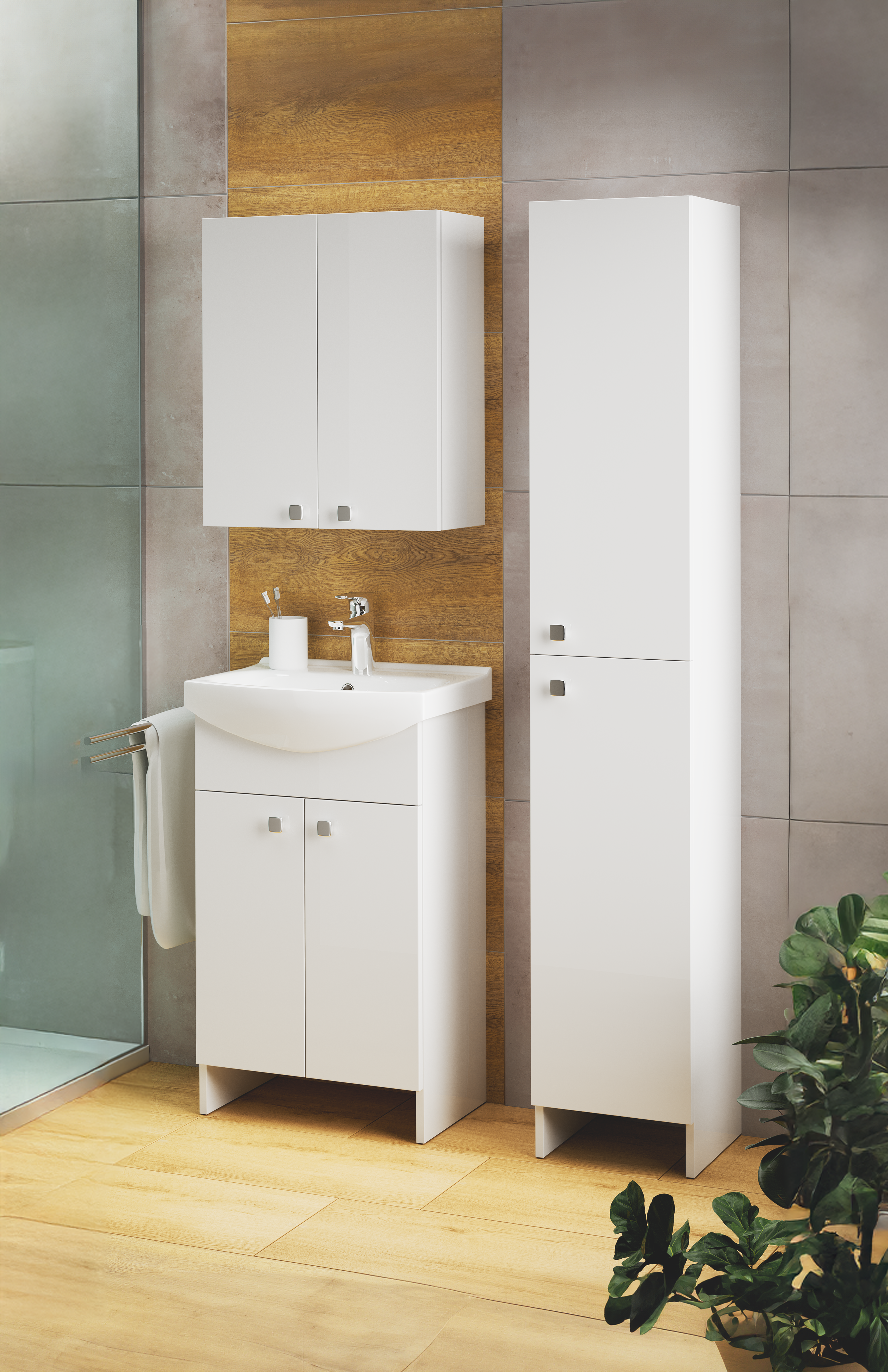 Zestaw szafka z umywalką 50 Basic - 2