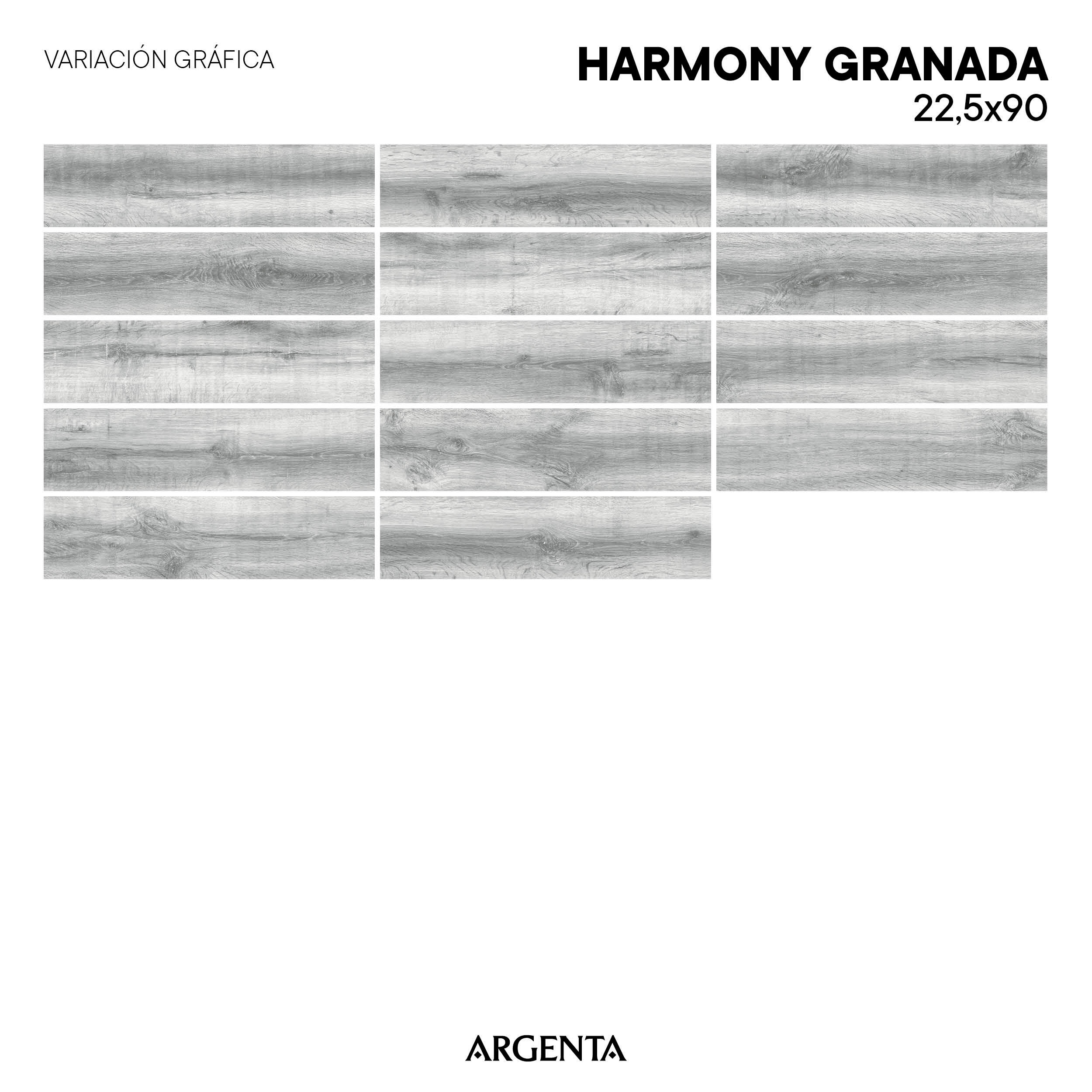 Suelo porcelánico Harmony Granada efecto madera gris 22.5x90 cm C3 ARTENS - 10