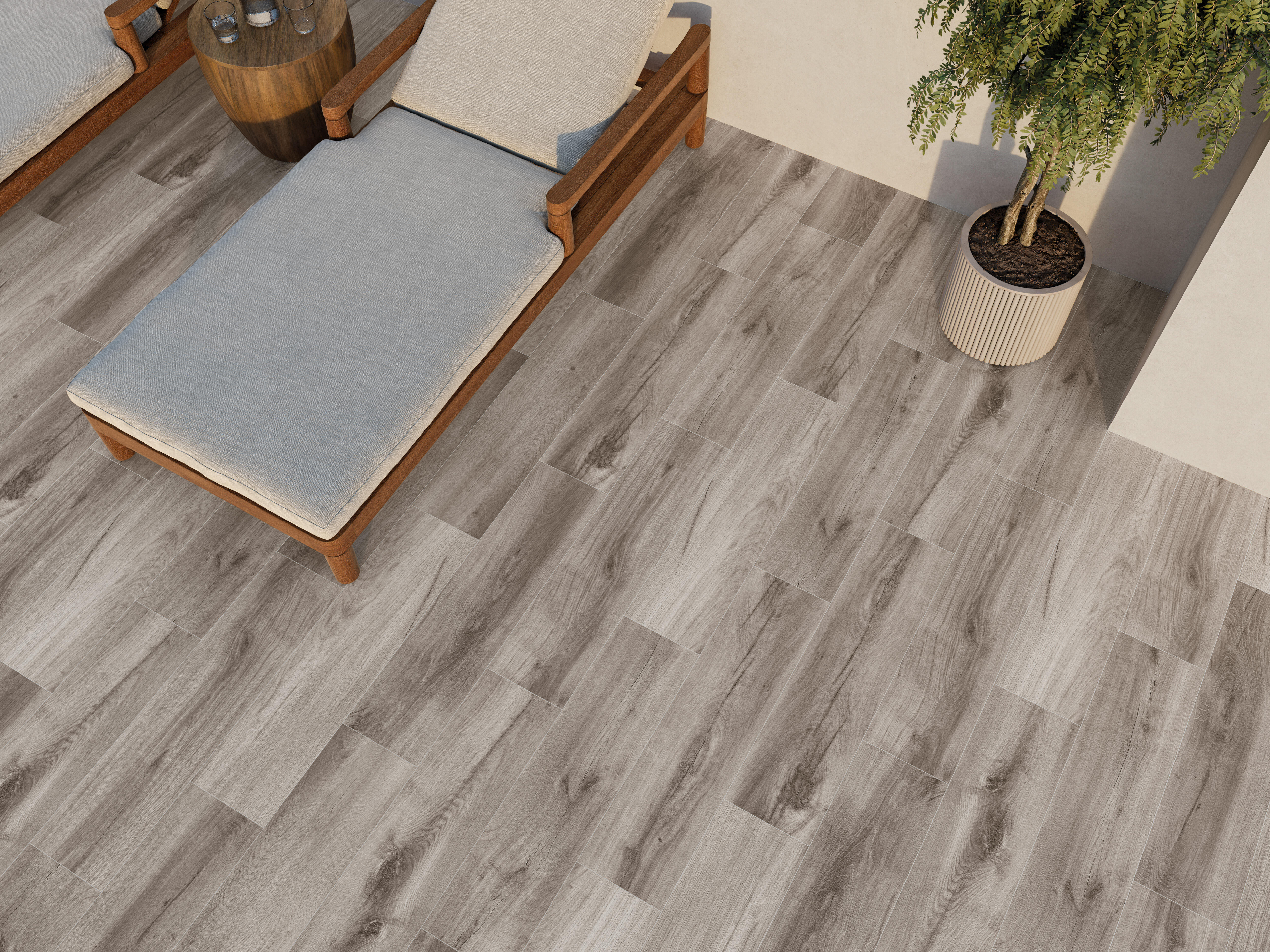 Suelo porcelánico harmony merida efecto madera natural 22.5x90 cm c3 artens