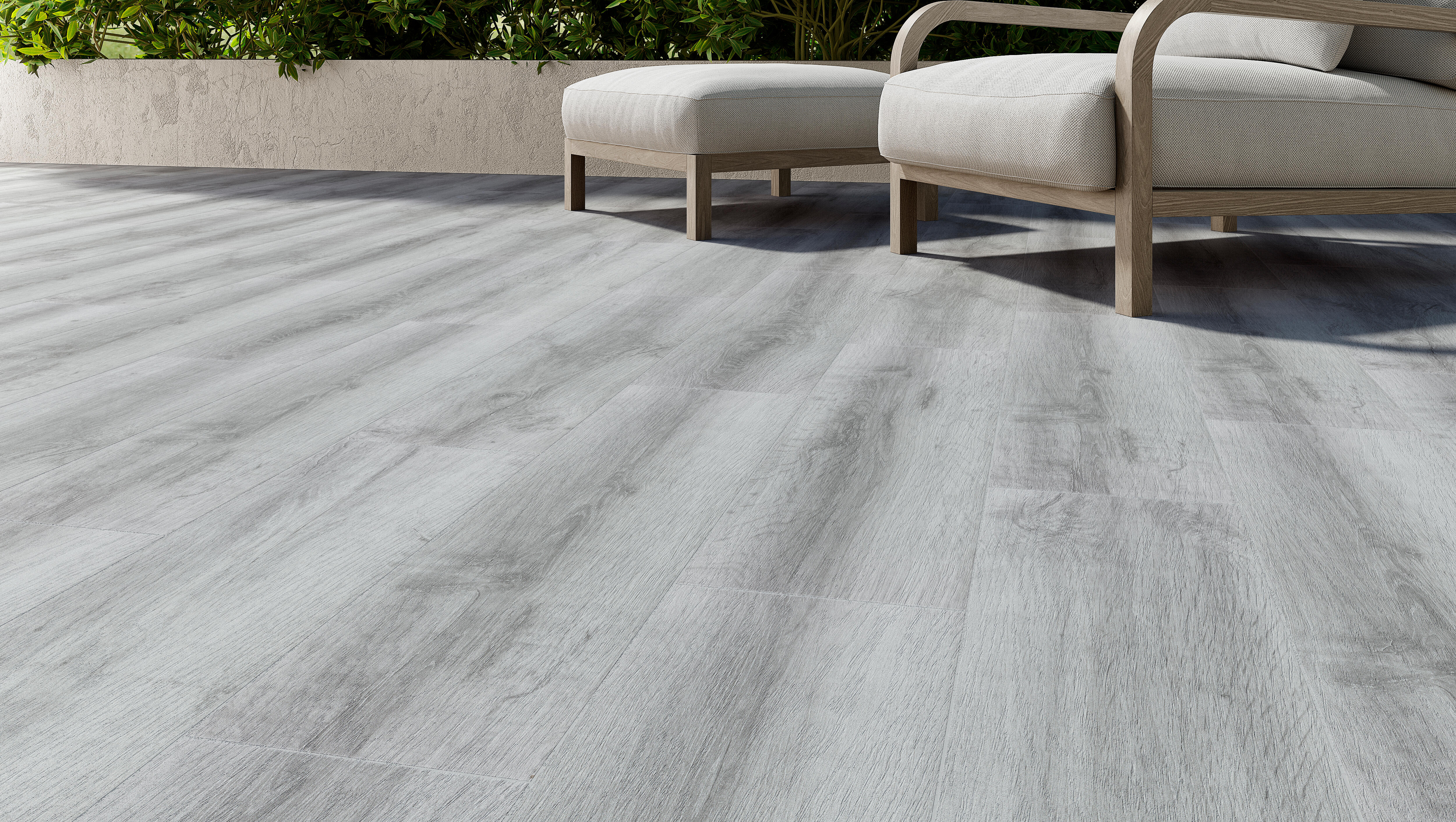 Suelo porcelánico Harmony Granada efecto madera gris 22.5x90 cm C3 ARTENS - 9