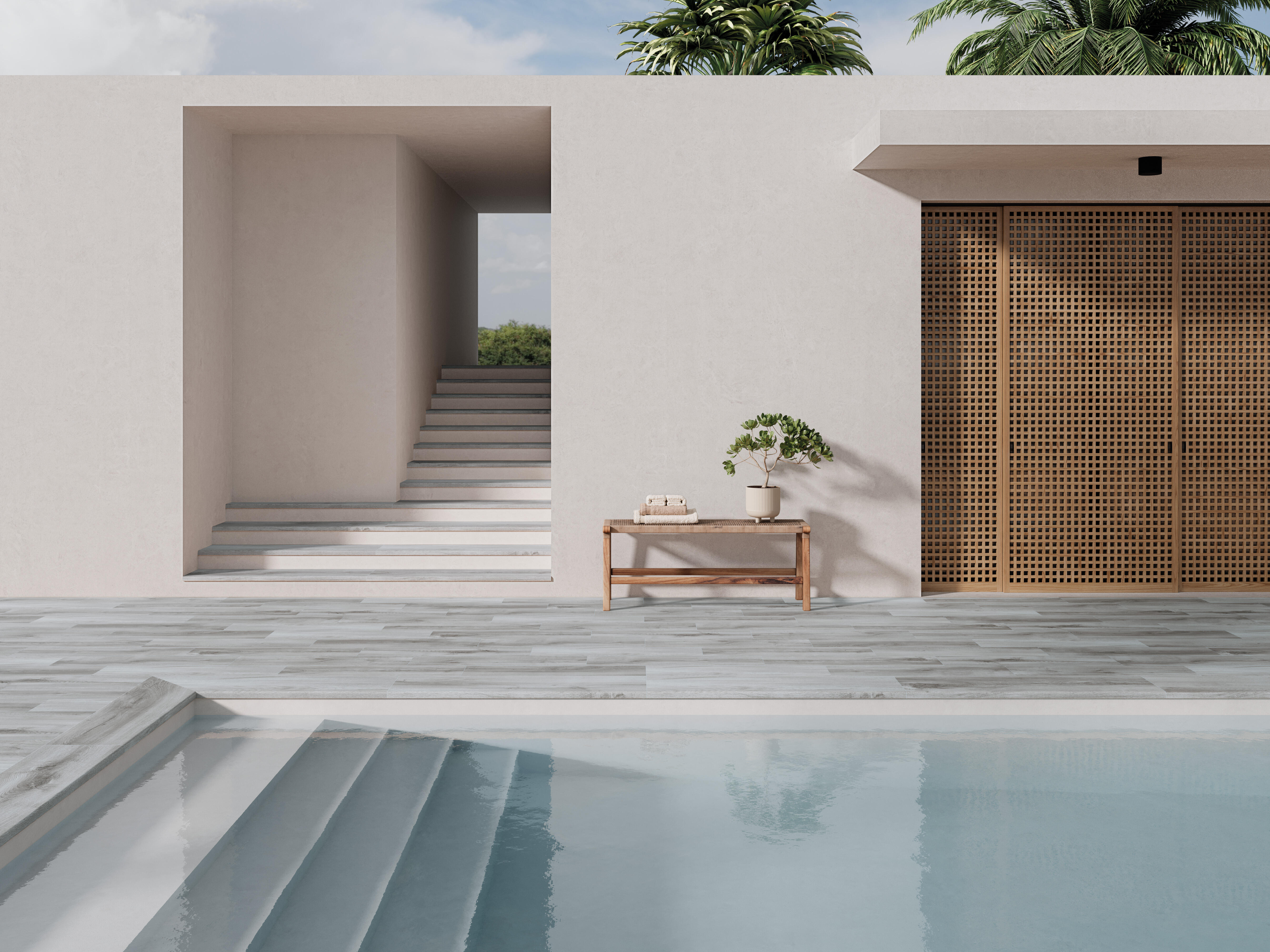 Suelo porcelánico Harmony Granada efecto madera gris 22.5x90 cm C3 ARTENS - 7