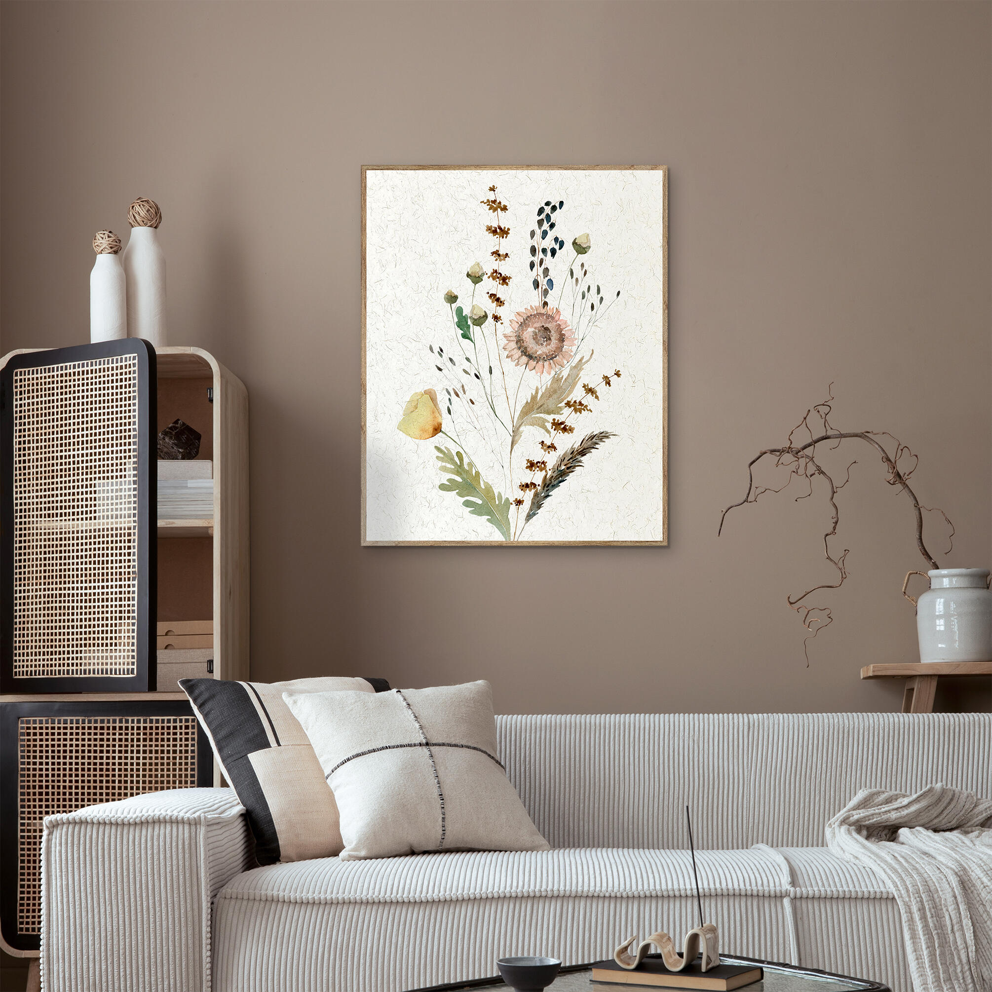 Cuadro con marco Amapola Amarilla 41 cm x 51 cm Leroy Merlin