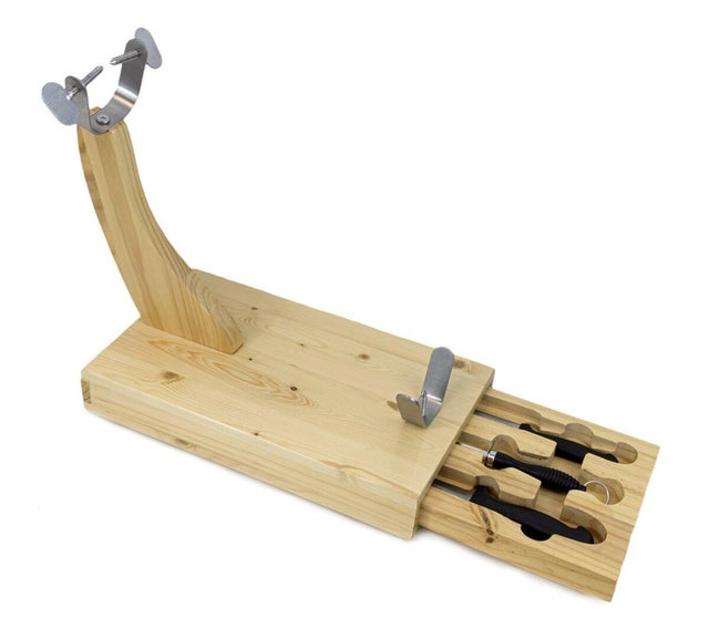 Jamonero con cajón para cuchillos Fackelmann