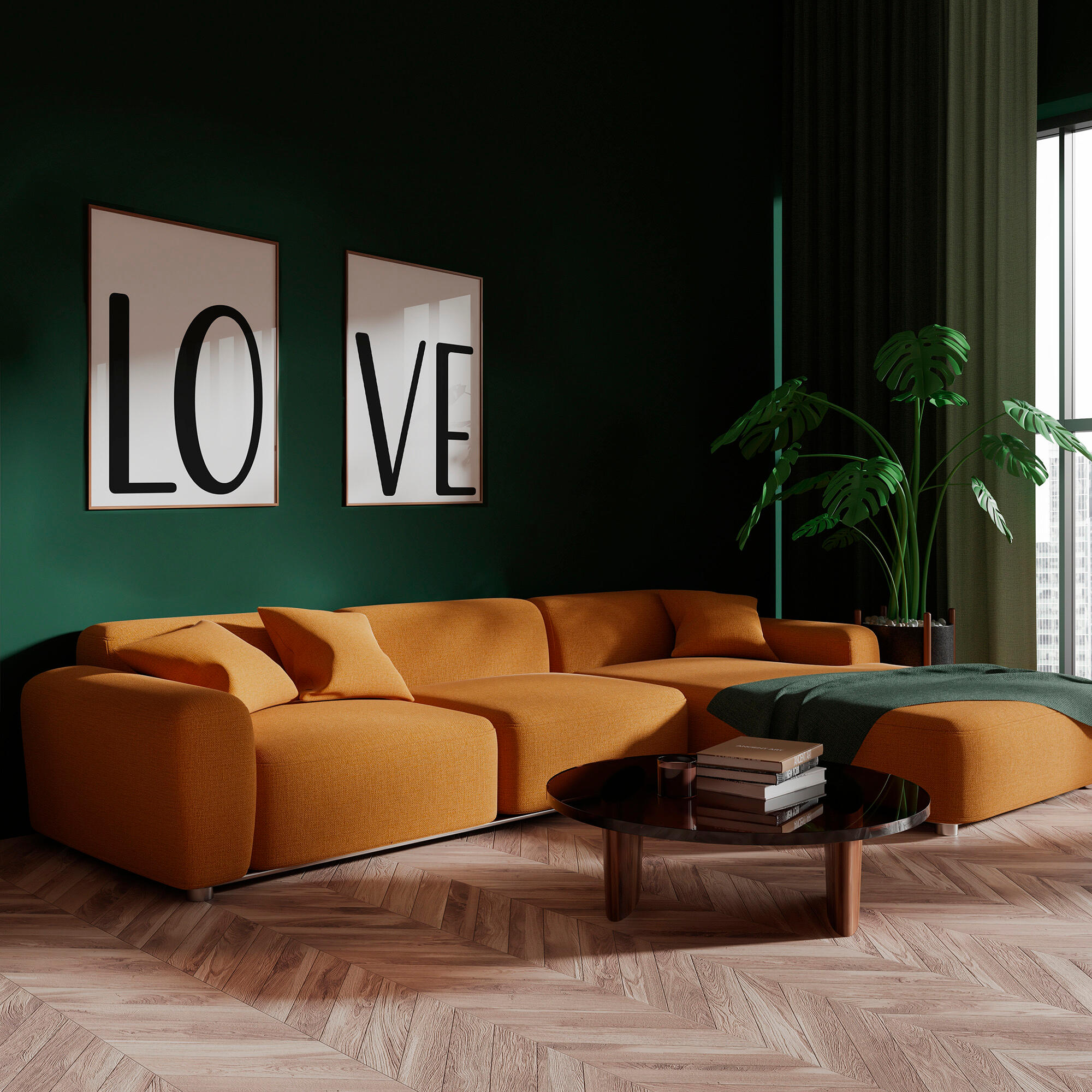 Set de 2 láminas Love 30x40cm - 6