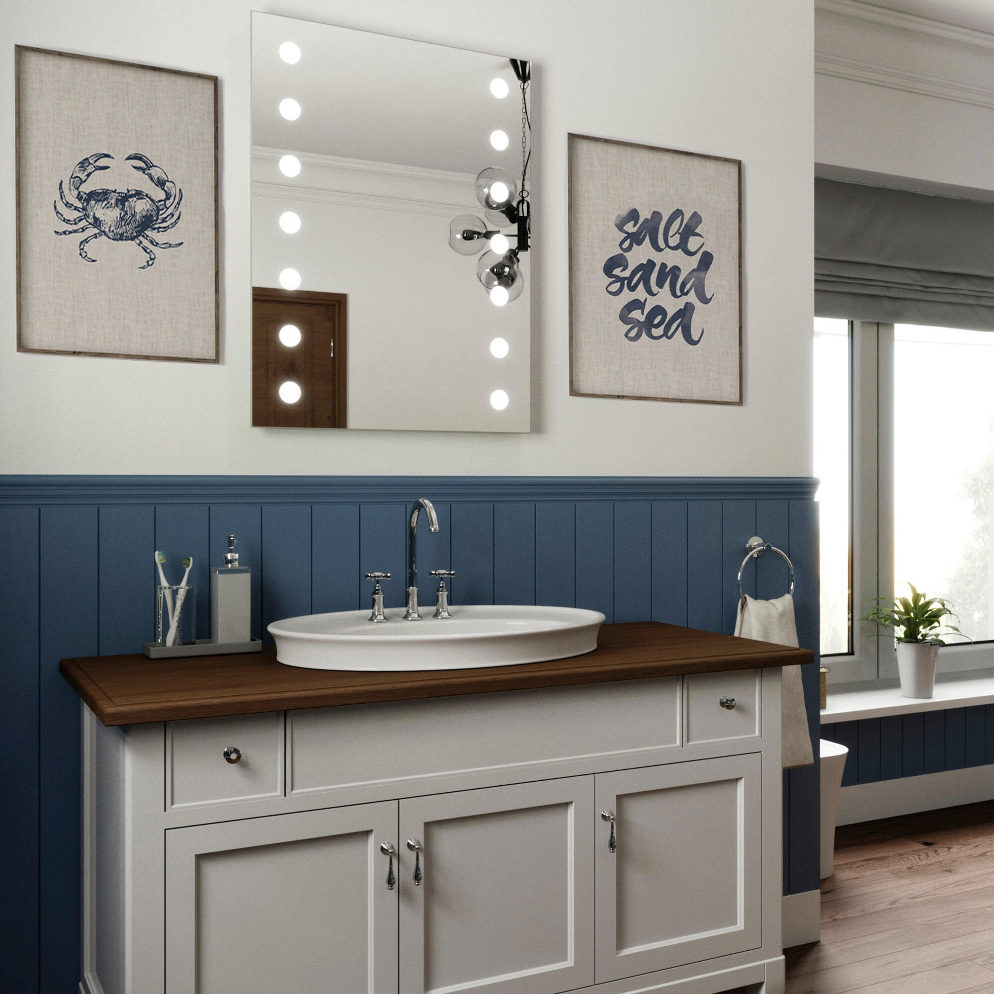 Set de 2 láminas Salt sand sea 30x40cm - 4