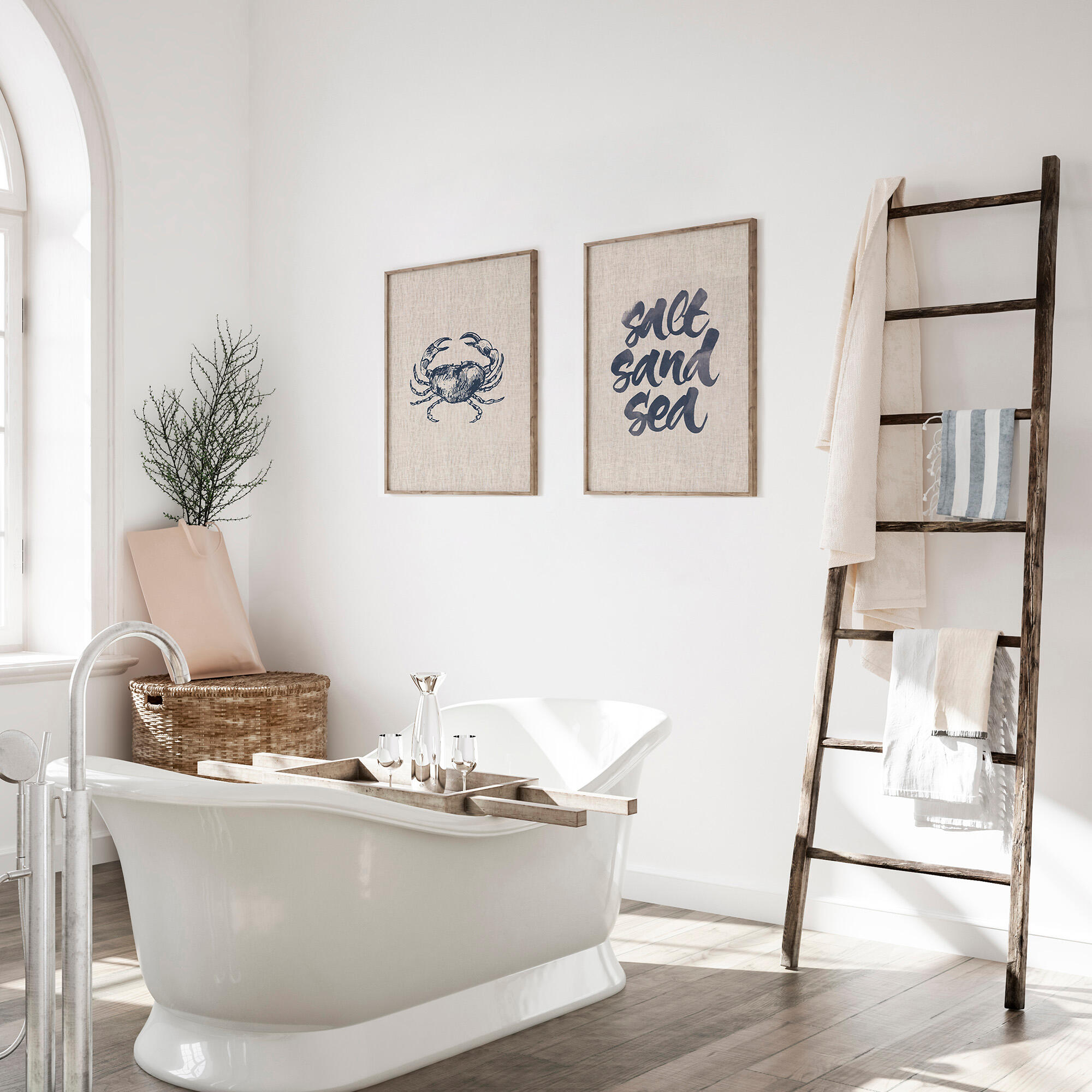 Set de 2 láminas Salt sand sea 30x40cm - 3