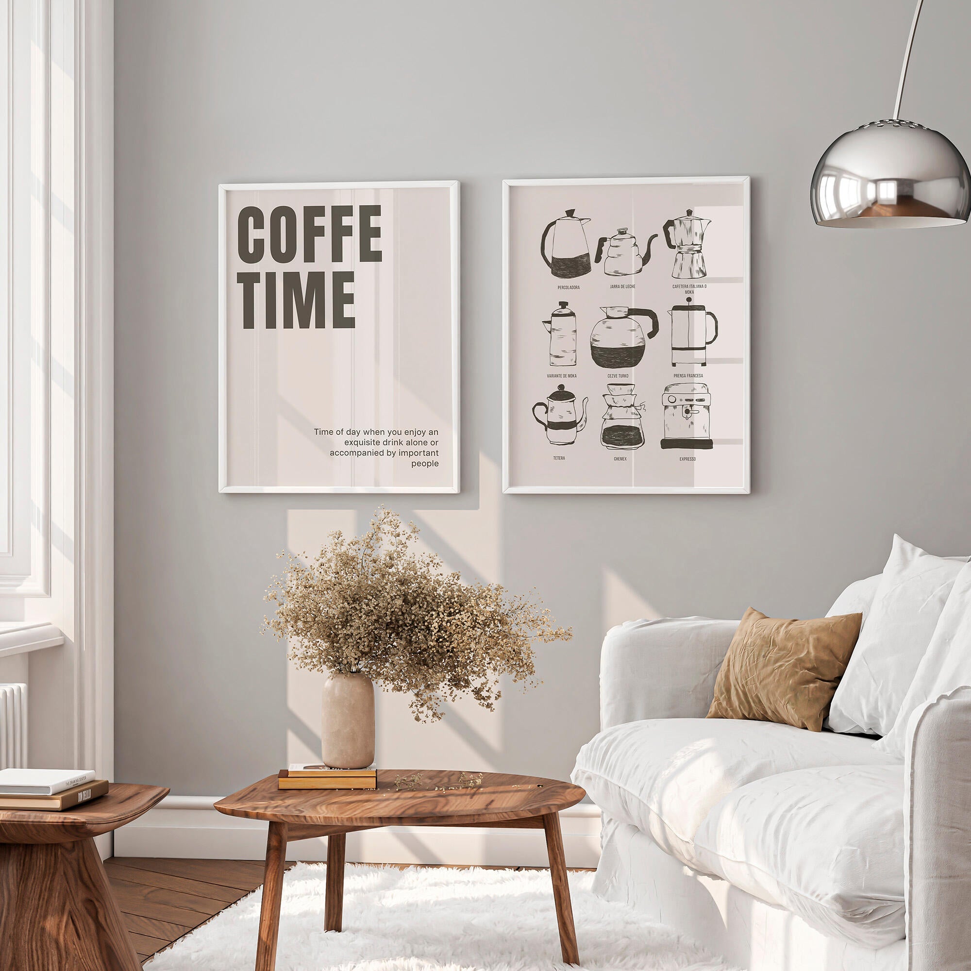 2 láminas comida y bebida rectangular de 40 x 50 cm. papel coffe time marron y crema