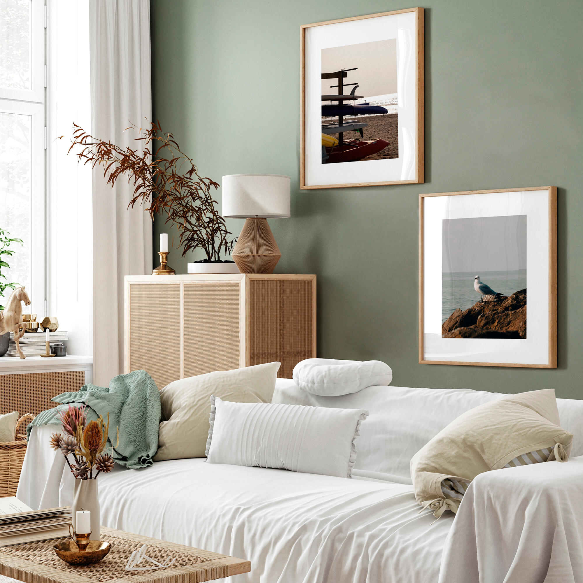 Set 2 imagens Seagull 40x50cm - 2