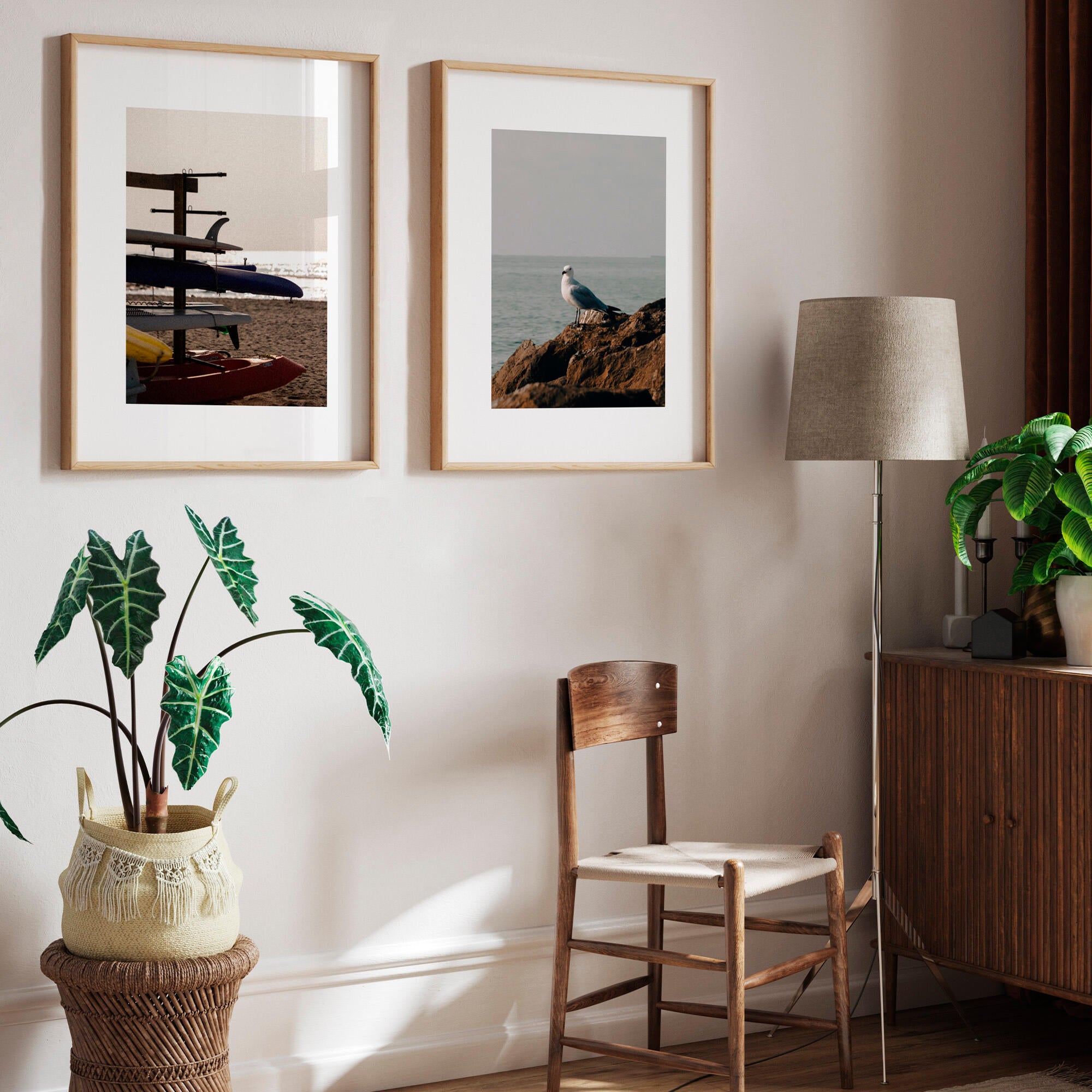 Set 2 imagens Seagull 40x50cm - 4