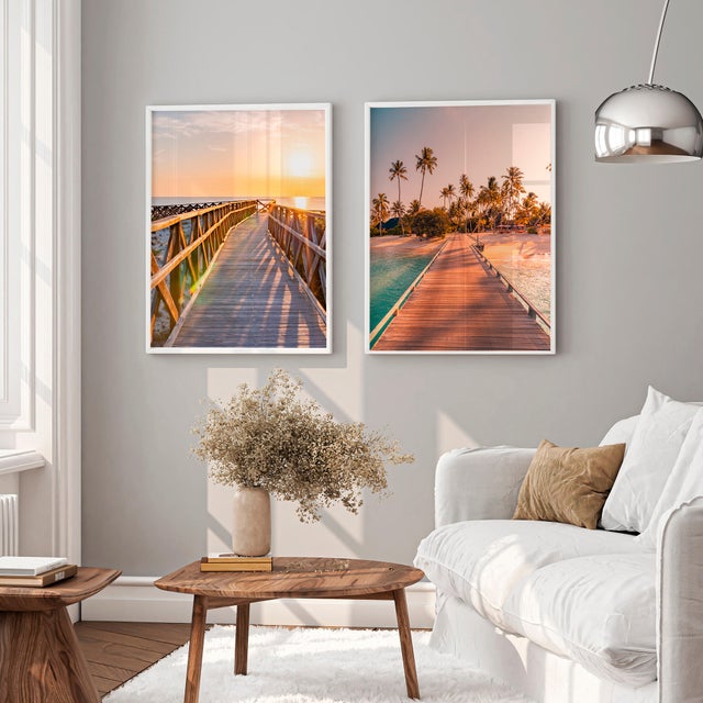 Set 2 imagens Pôr do Sol 40x50cm